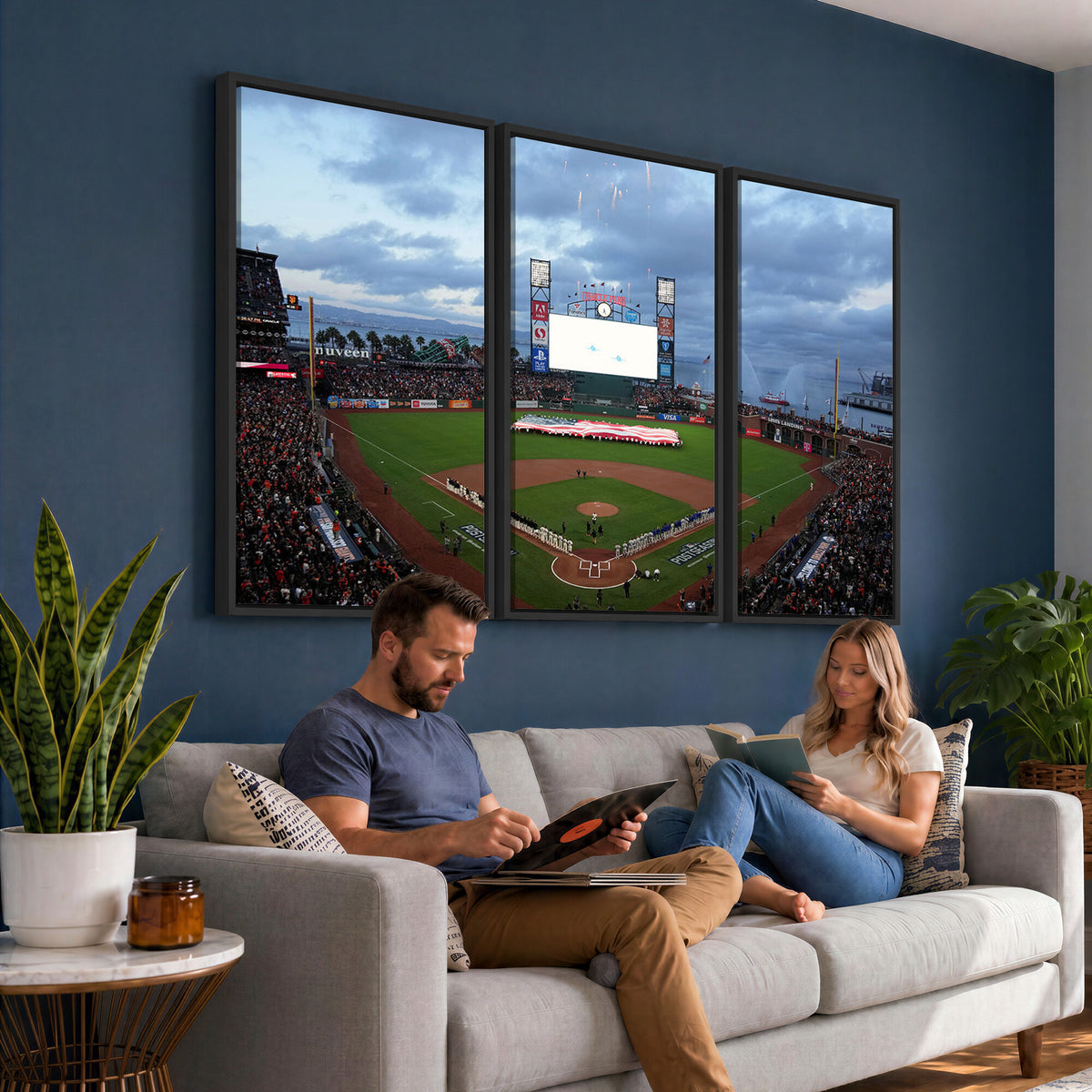 44631-MGV-CV-36X24 - Oracle Park San Francisco Giants Wall Art | Oracle Park Stadium Canvas Print