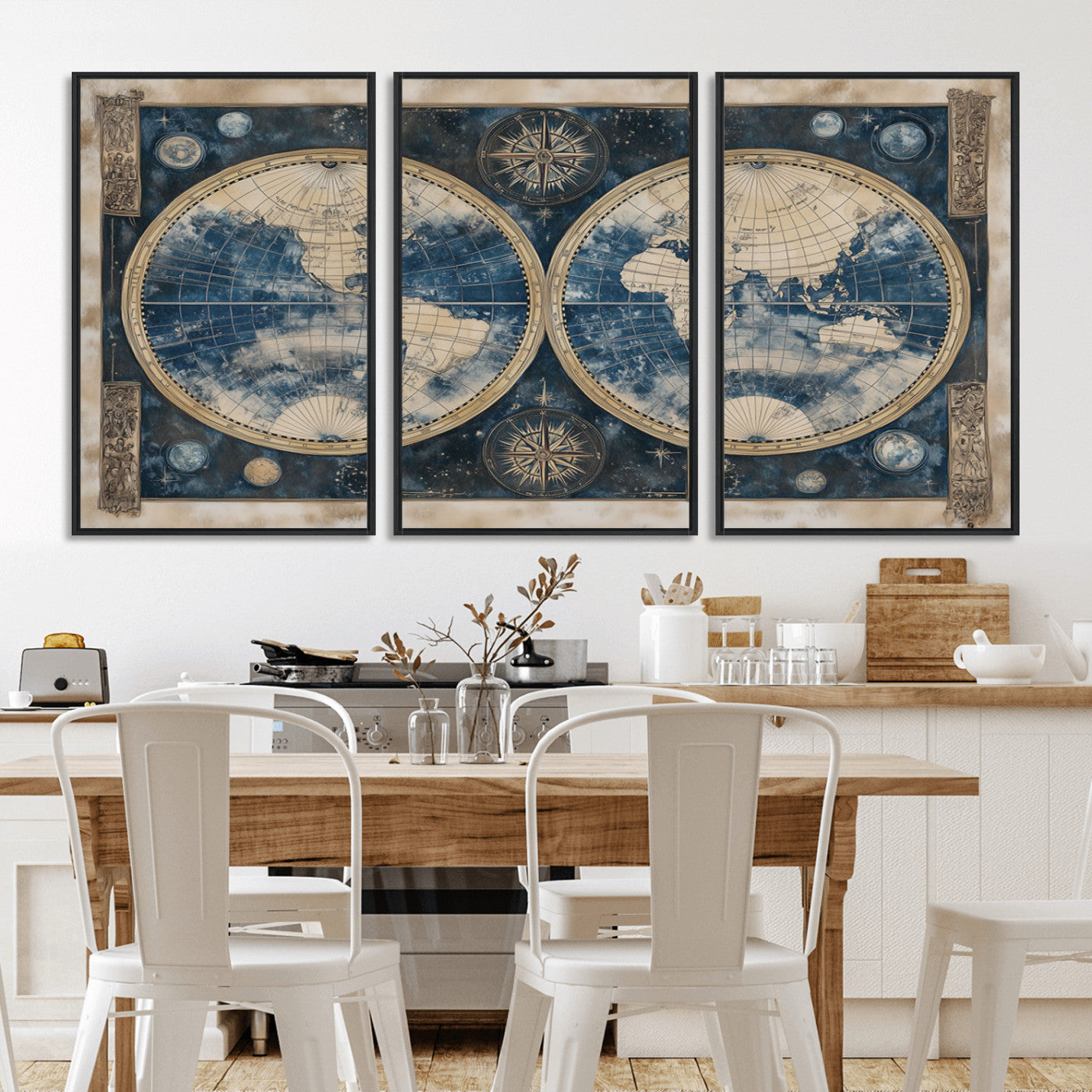 MGV-FC-60X30-3P - World Map Canvas Print