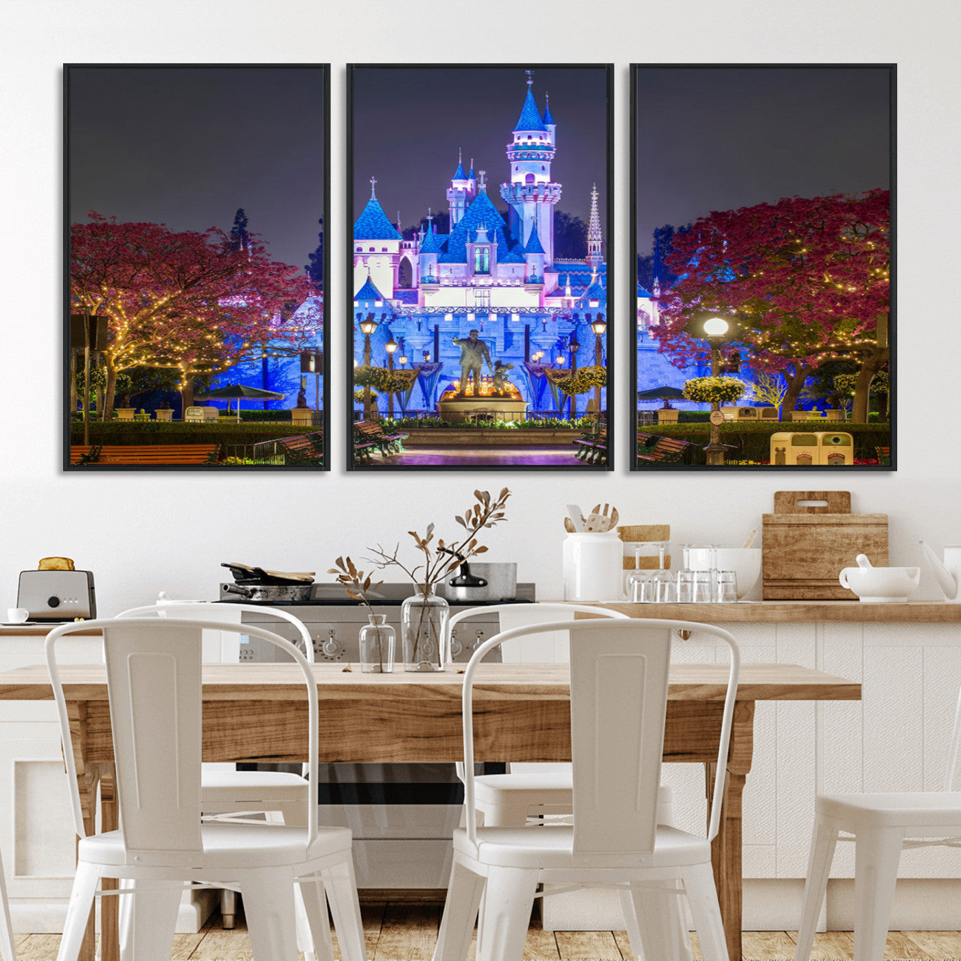 66710-MGV-CV-36X24-Large Disney Castle Wall Art Canvas Print - Magic Kingdom Kids Room Decoration Disney World