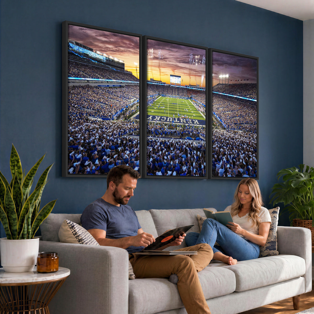 78524-MGV-CV-36X24 - Kroger Field Wall Art Print, Kentucky Stadium Wall Art