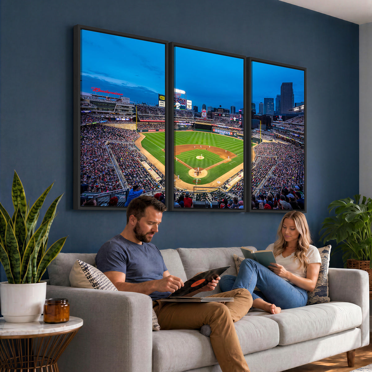 77273035-MGV-CV-36X24 - Target Field Stadium Wall Art Canvas Print, Minnesota Twins
