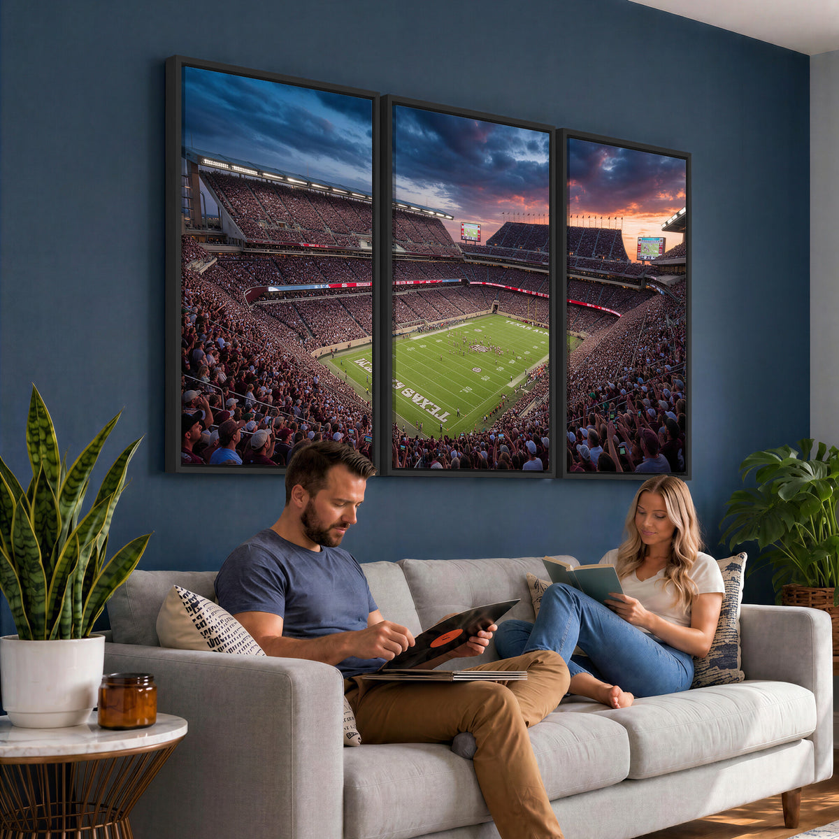 55475837-MGV-CV-36X24 - Stadium Wall Art Canvas Print