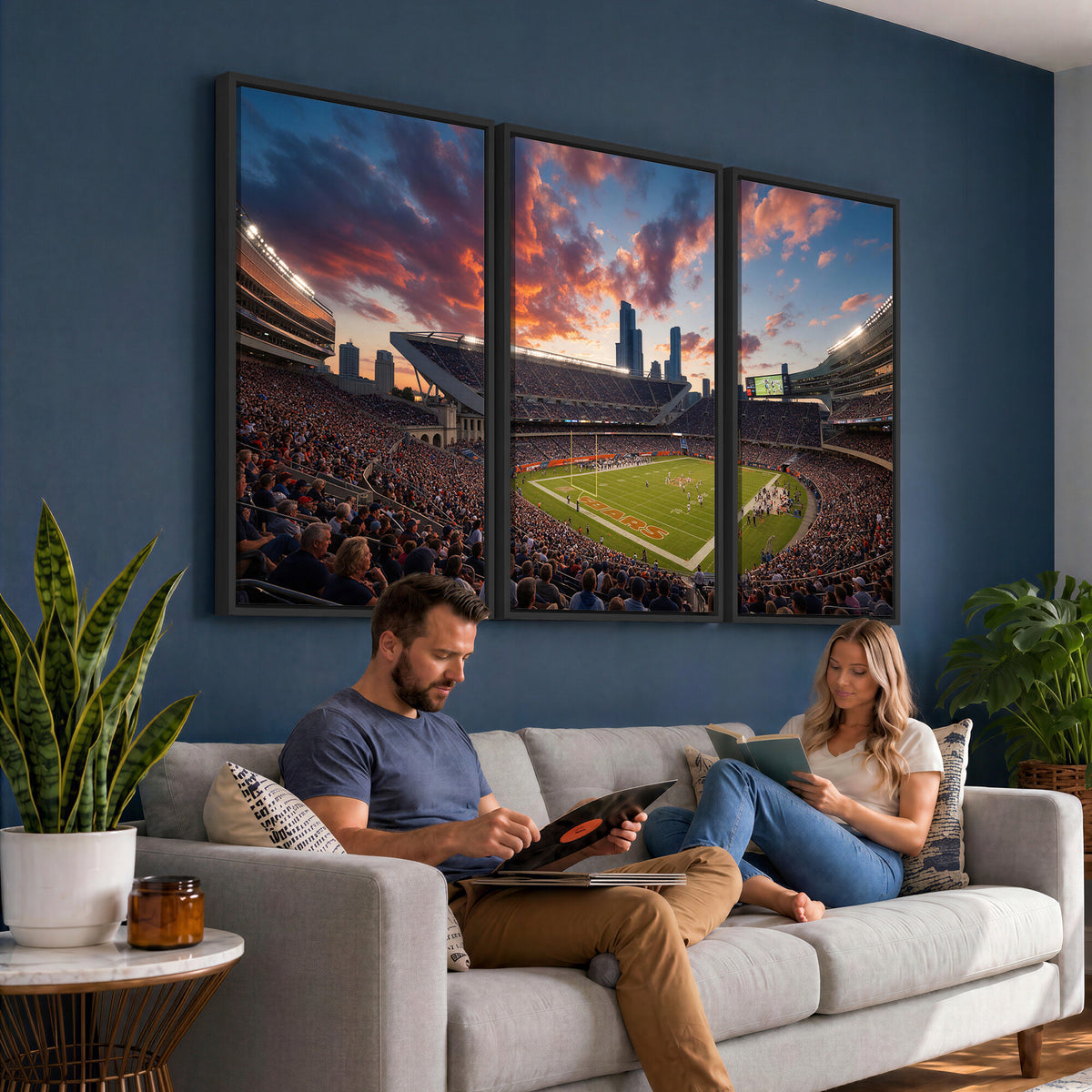 21104528-MGV-CV-36X24 - Stadium Wall Art Canvas Print
