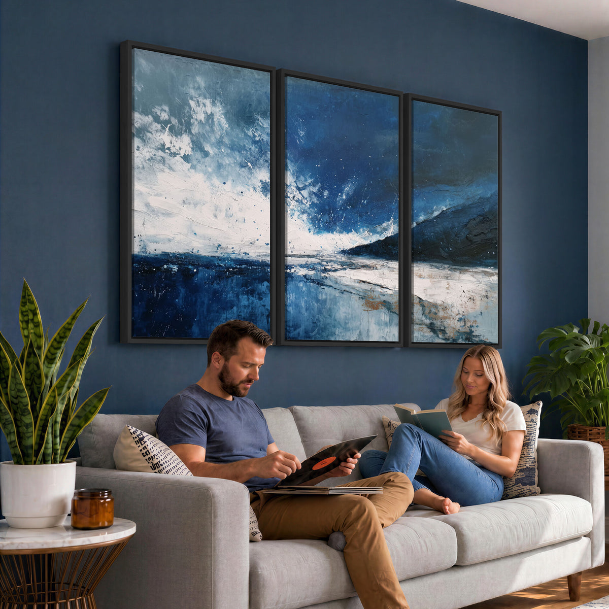 76136620SS-_Poster-30x20 - Extra Large Abstract Wall Art Canvas Print