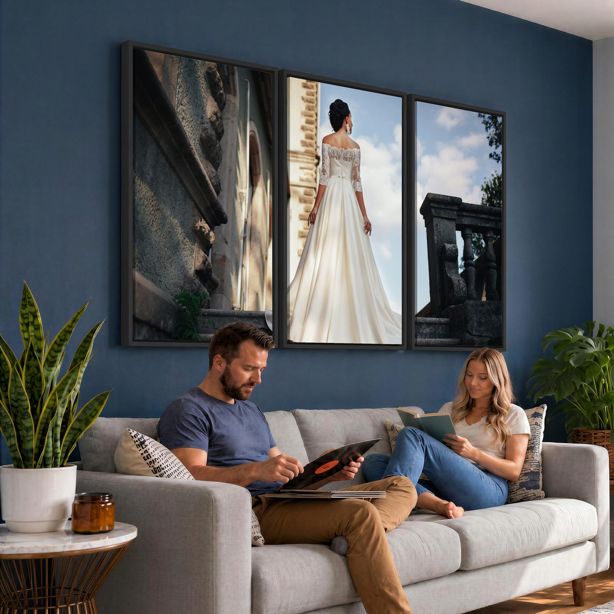 80645701D-MGV-CV-60X30-3P - Custom Canvas Print, Personalized Photo Wall Art, Unique Picture Design 3 Panel Set