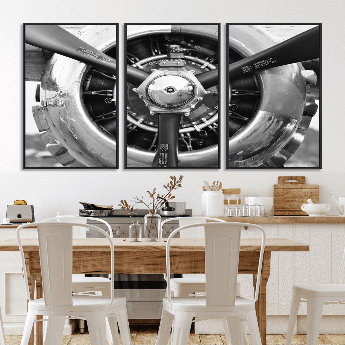 MGV-FC-60X30-3P - Vintage Airplane Wall Art Canvas Print