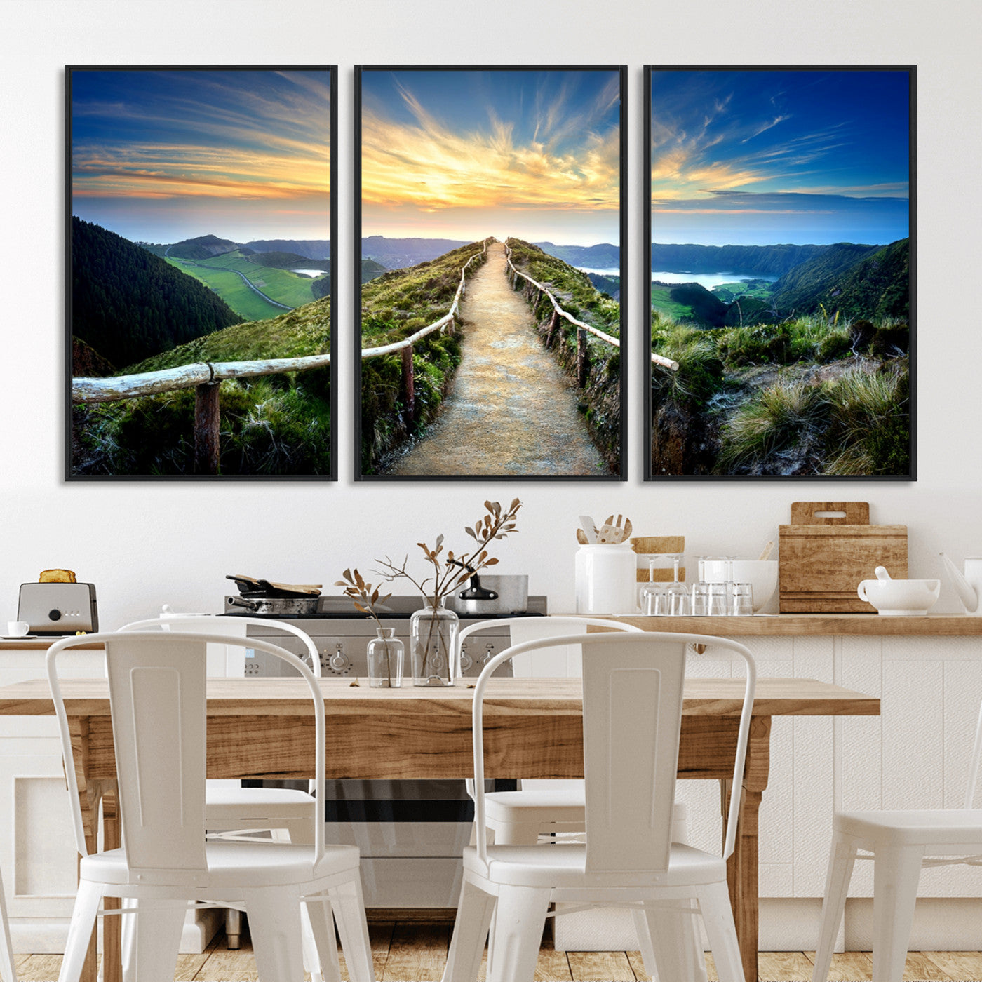 58887-MGV-FC-60X30-3P_Black-Mountain Landscape Wall Art Canvas Print