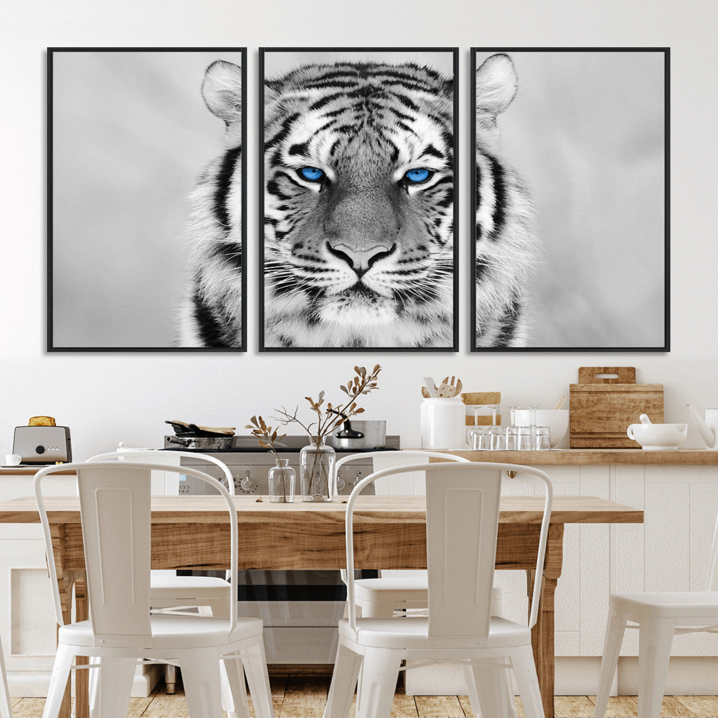 46396-MGV-FC-60X30-3P_Black-Tiger Canvas Artwork Wall Art Print