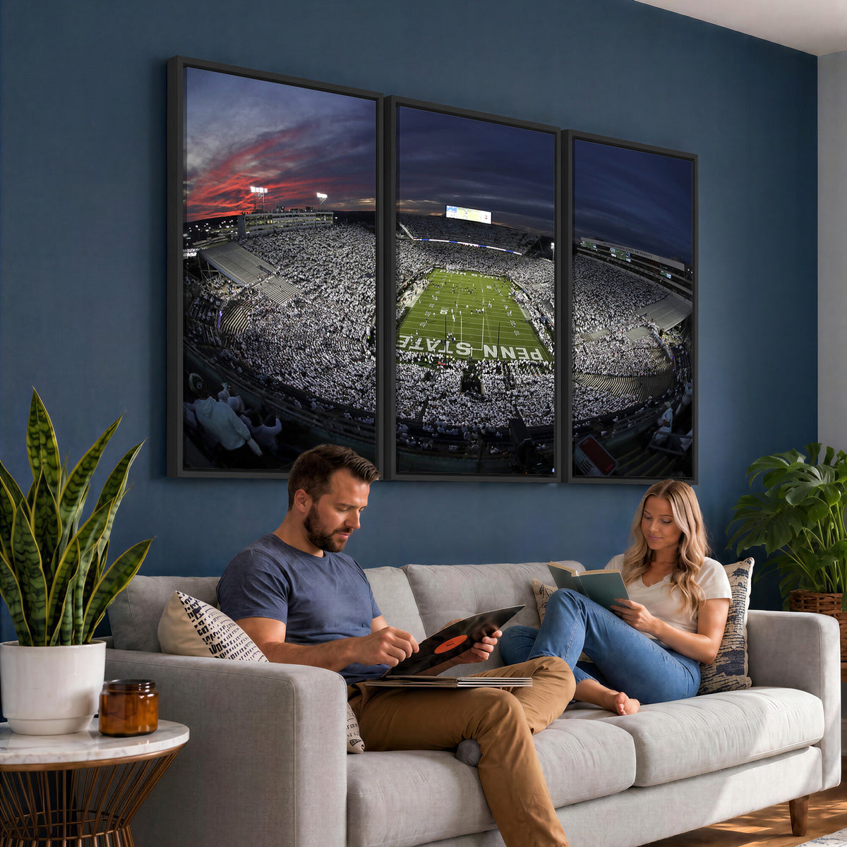 59877-MGV-CV-36X24 - Penn State University Nittany Lions Football Team Print