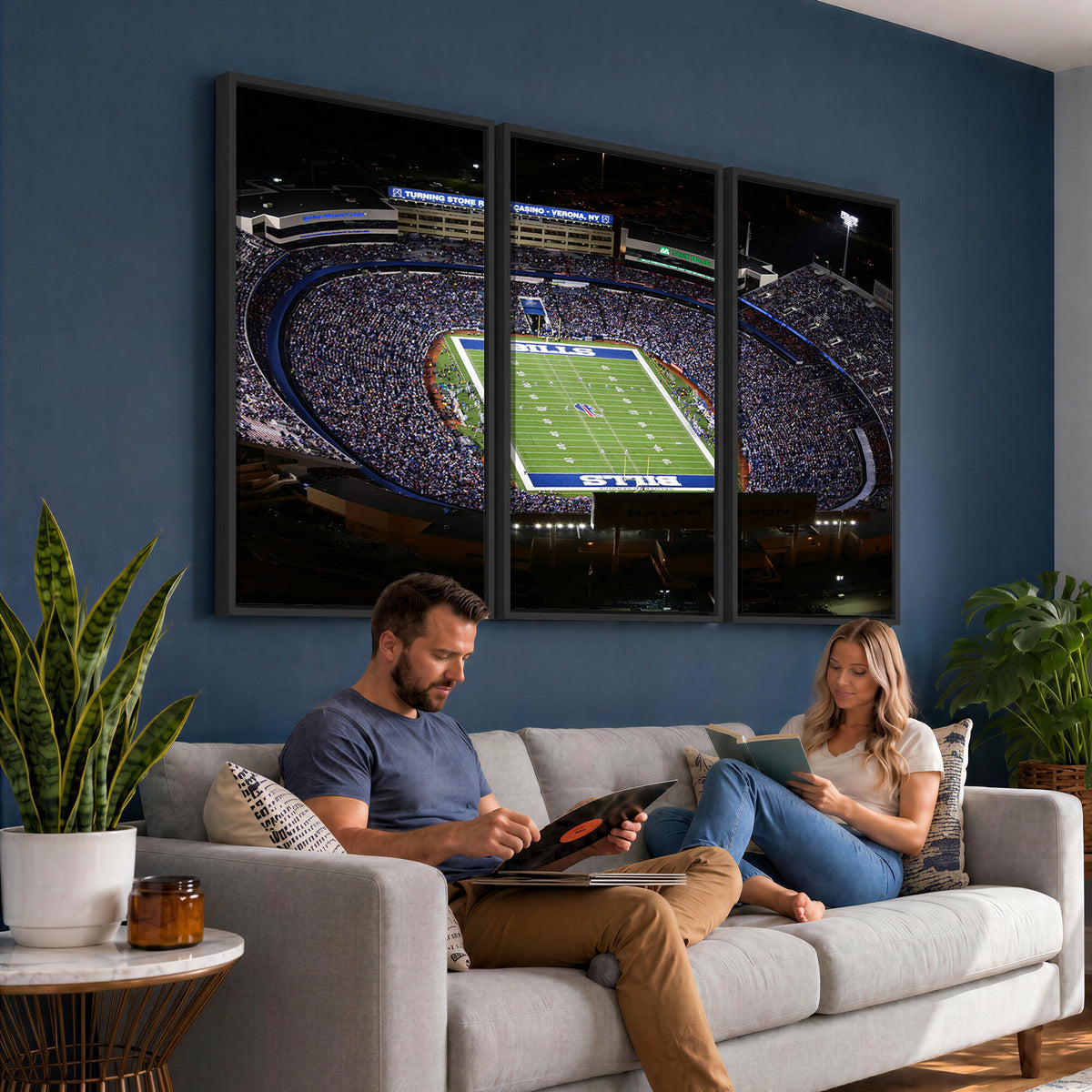 19030-MGV-CV-36X24 - Buffalo Bills NFL Football Team Print, Highmark Stadium
