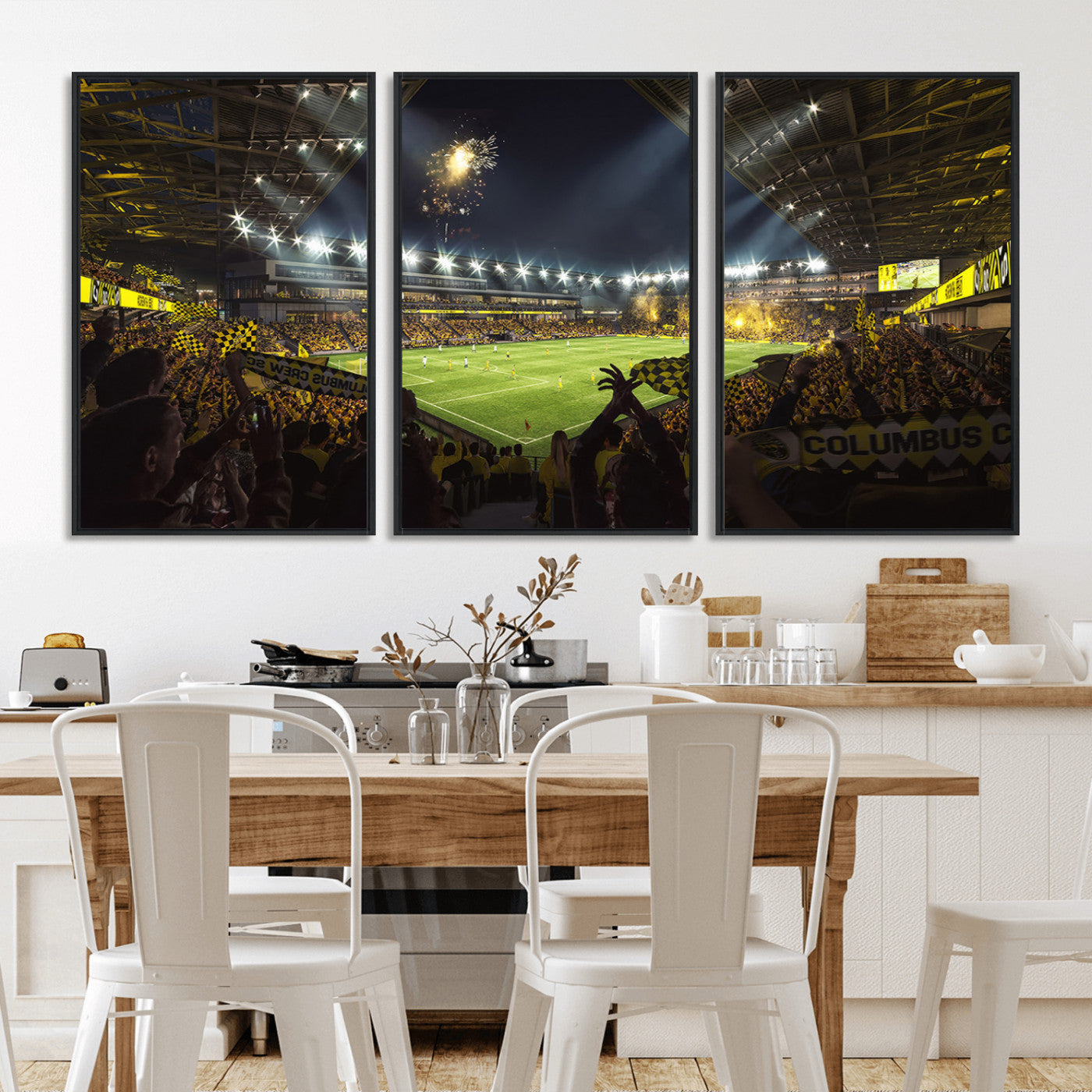 MGV-FC-60X30-3P - Columbus Crew Soccer Team Print - Columbus Crew Stadium Wall Art Canvas Print