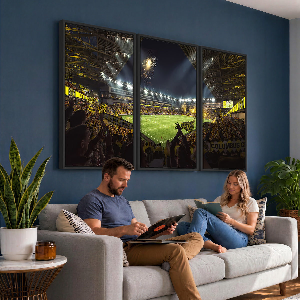 51122-MGV-CV-36X24 - Columbus Crew Soccer Team Print - Columbus Crew Stadium Wall Art Canvas Print