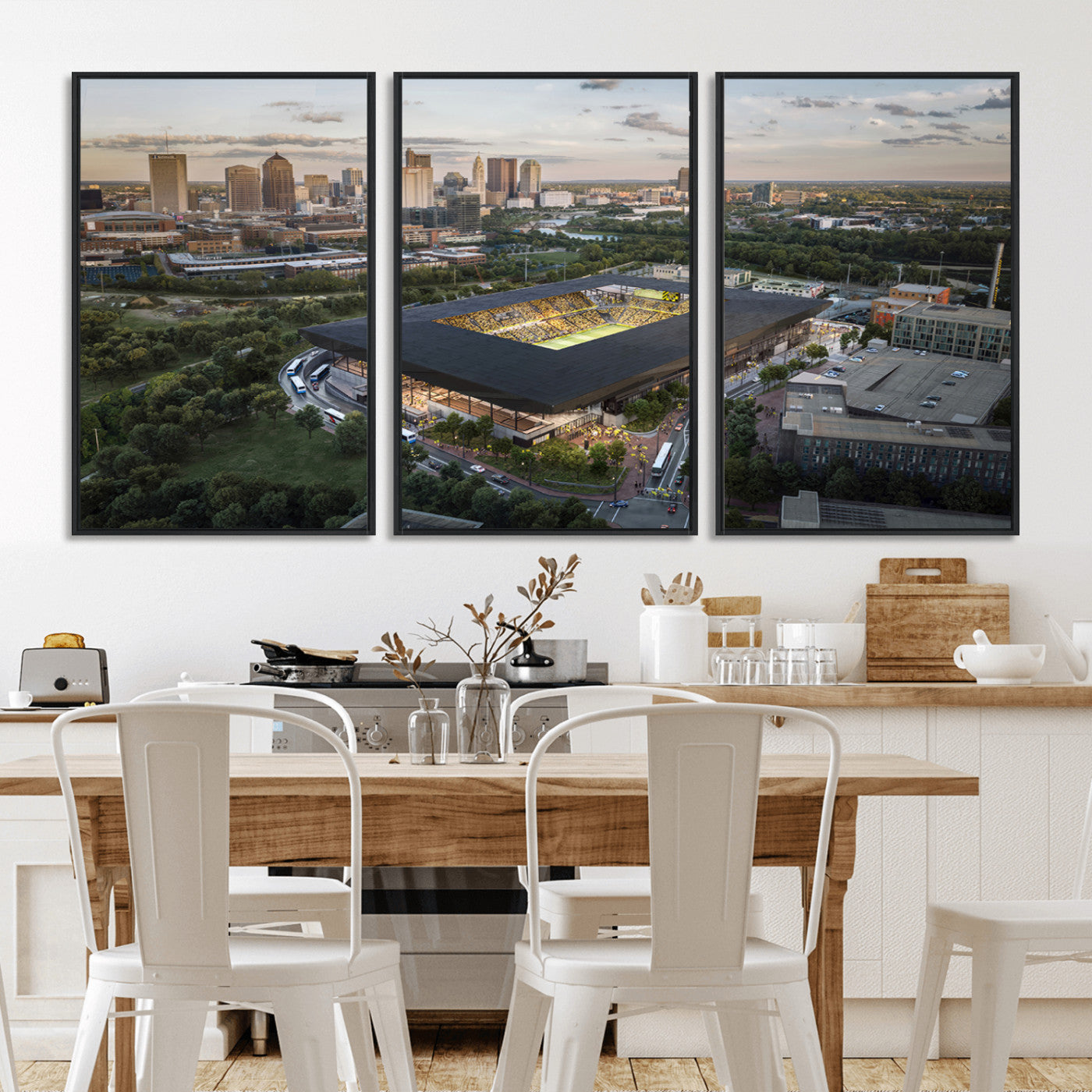 MGV-FC-60X30-3P - Columbus Crew Soccer Team Print - Columbus Crew Stadium Wall Art, Columbus Crew Soccer Wall Art