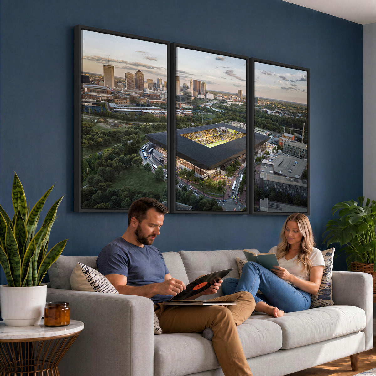 90971-MGV-CV-36X24 - Columbus Crew Soccer Team Print - Columbus Crew Stadium Wall Art, Columbus Crew Soccer Wall Art