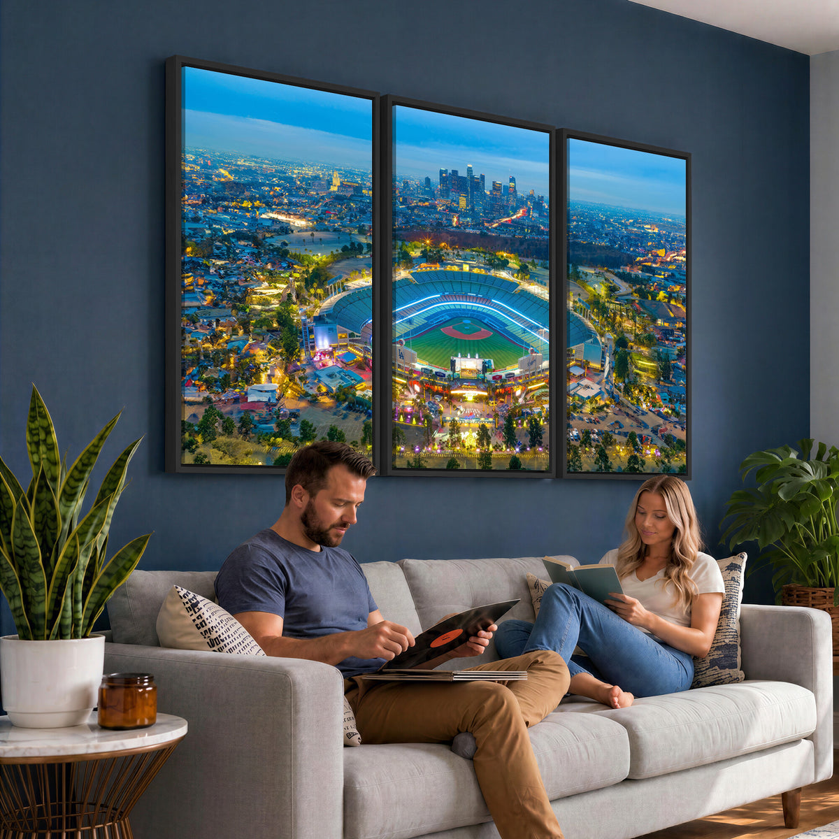 78144-MGV-CV-36X24 - Los Angeles Dodgers Wall Art Canvas, Dodger Stadium Wall Art