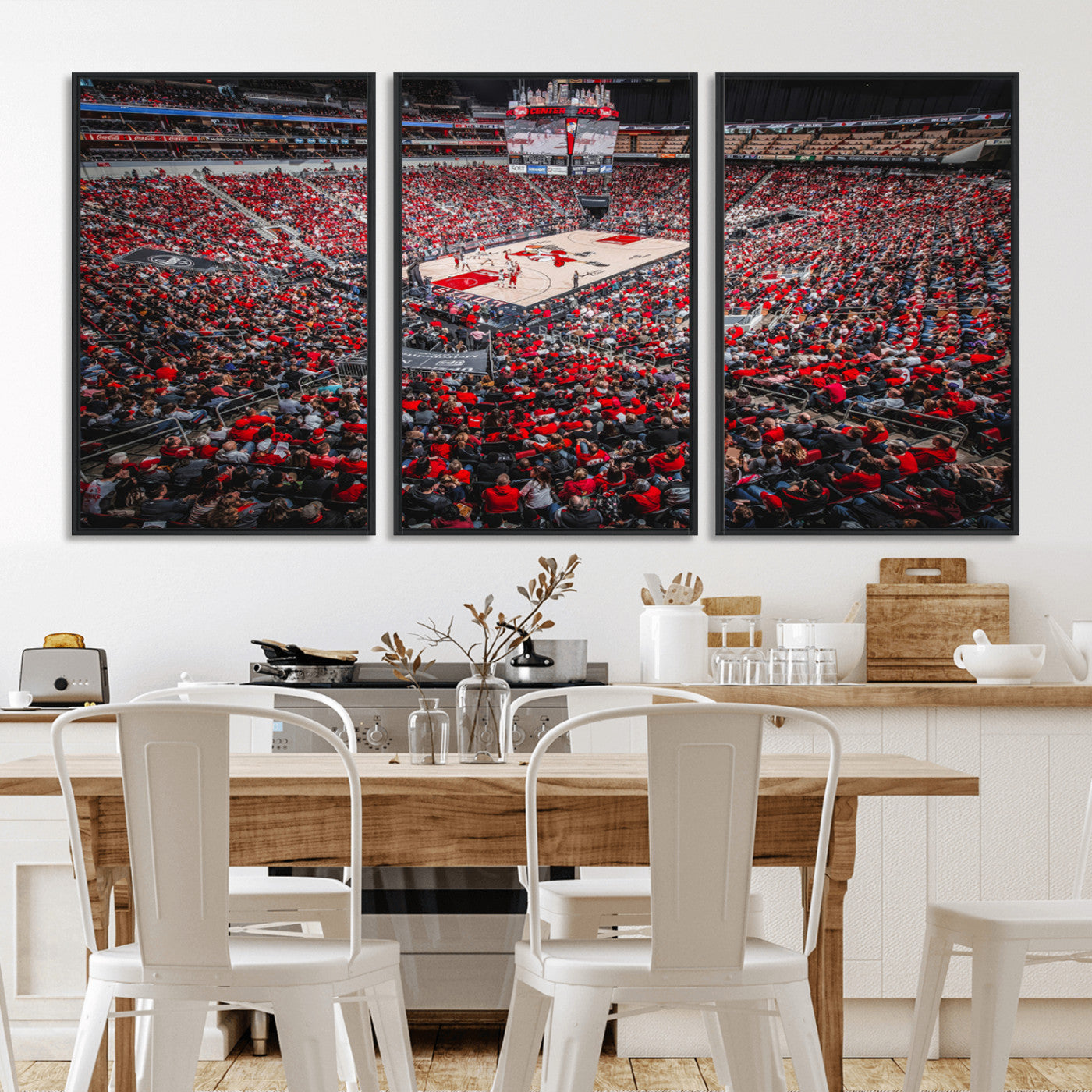 MGV-FC-60X30-3P - Louisville Cardinals Basketball Print Canvas - Louisville KFC Yum Center Arena Wall Art Canvas Print