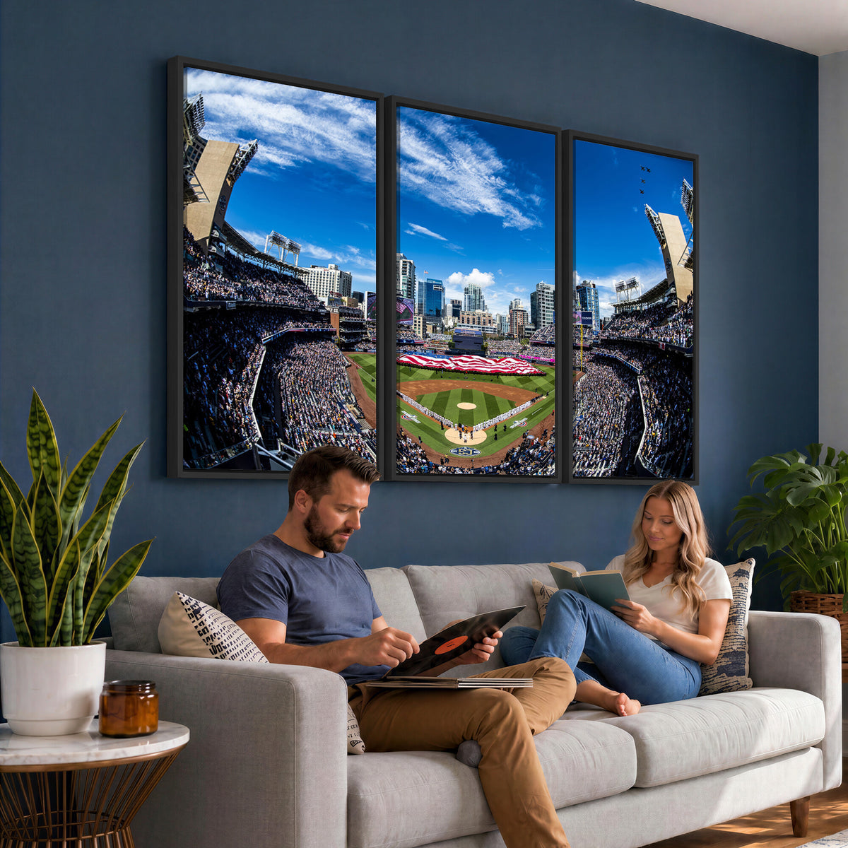 52297-MGV-CV-36X24 - San Diego Padres Baseball Team Print, Petco Park Stadium