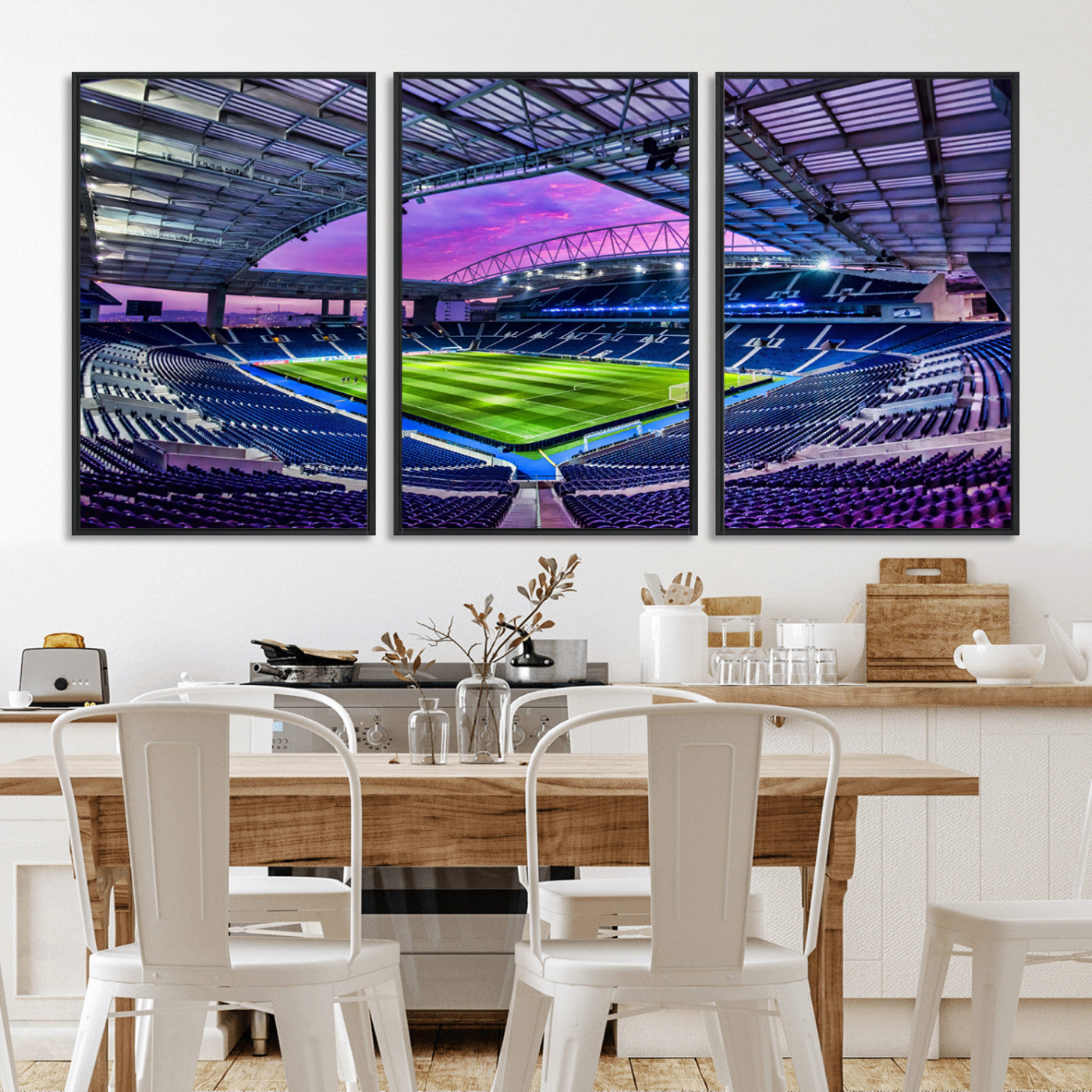 MGV-FC-60X30-3P - FC Porto Soccer Team Print Canvas- Dragon Stadium Wall Art Canvas Print