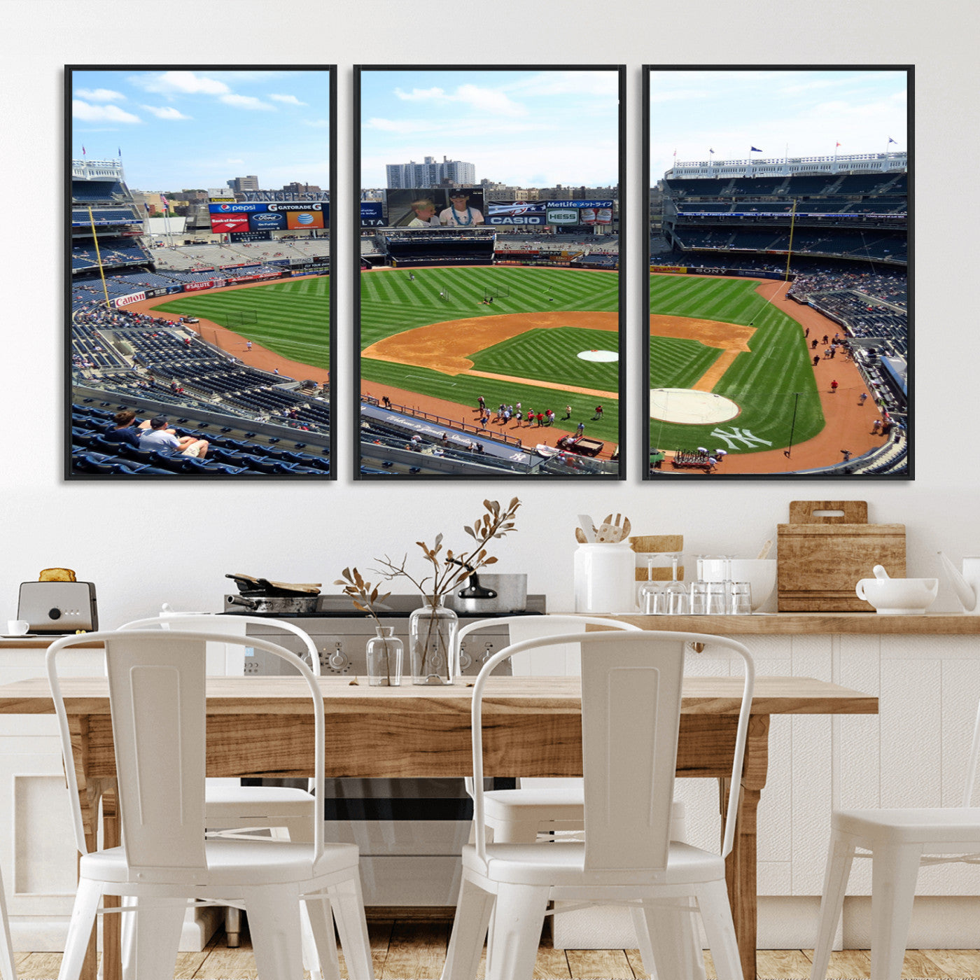 MGV-FC-60X30-3P - Buffalo Bills Stadium Wall Art - Buffalo Bills Decor- NFL Fans Gift, Perfect Sports Decor for Living