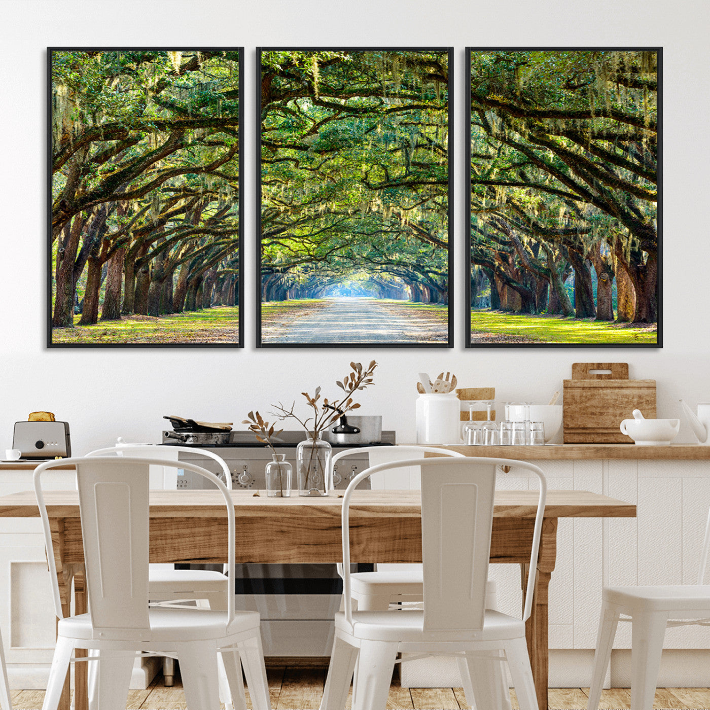 MGV-FC-60X30-3P - Wormsloe State Plantation Driveway Wall Art Canvas Print