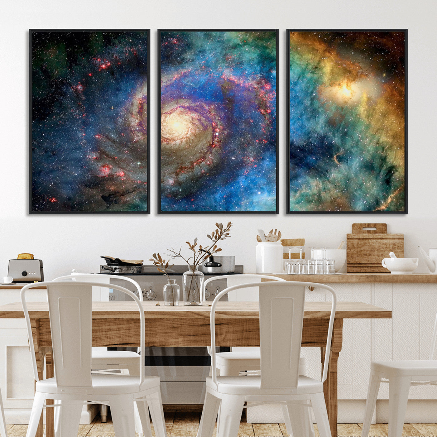 MGV-FC-60X30-3P - Spiral Galaxy Wall Art Canvas Print