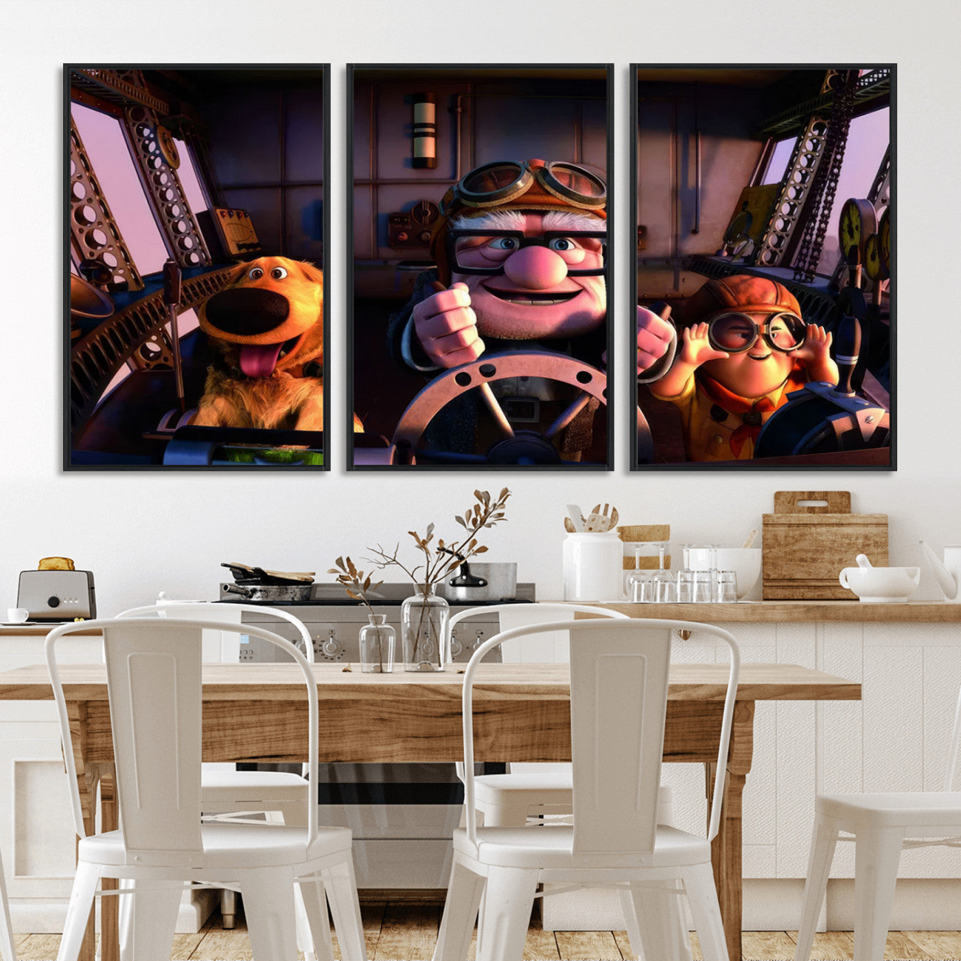 MGV-FC-60X30-3P - Carl Russel And Dog, Movie Up Poster, Movie Up Wall Art, Movie Up Poster Print, Carl
