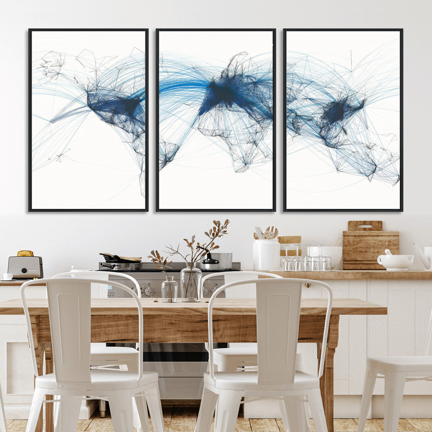 MGV-FC-60X30-3P - Push Pin World Map Canvas Print – Framed Wall Art for Couples to Track Their Travels – Anniversary