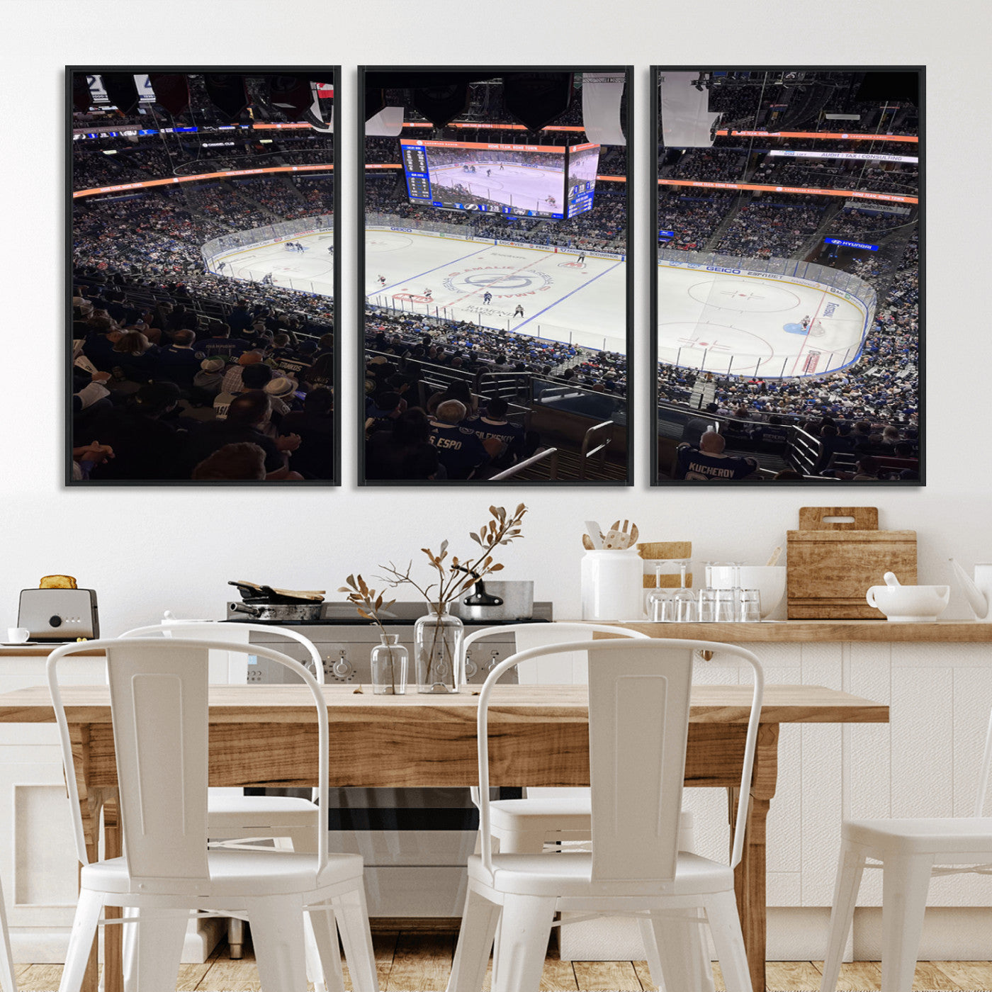 MGV-FC-60X30-3P - Amalie Arena Florida Wall Art Canvas Print - NHL Hockey Stadium Print