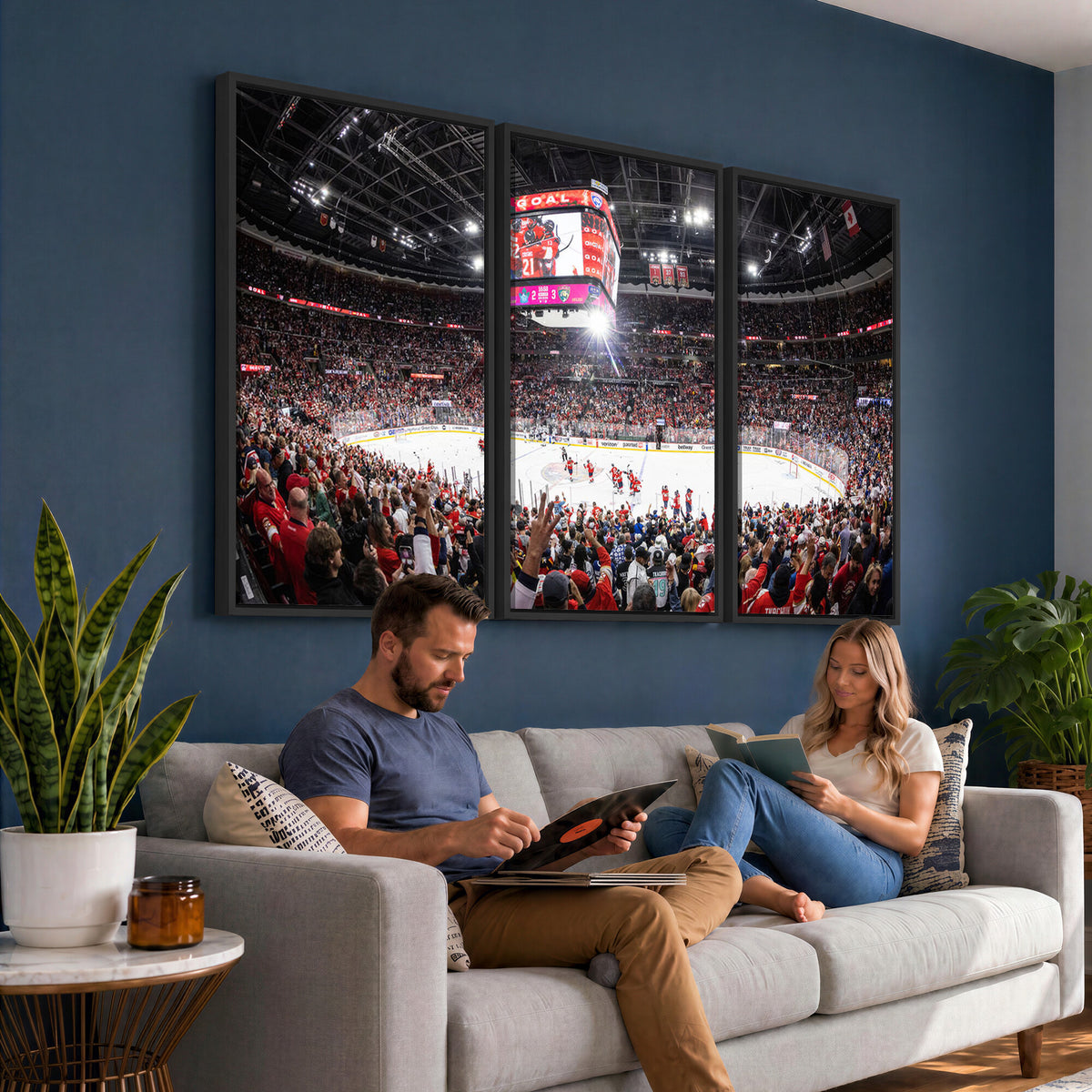 15750-MGV-CV-36X24 - Amerant Bank Arena Wall Art Canvas Print, Hockey Arena