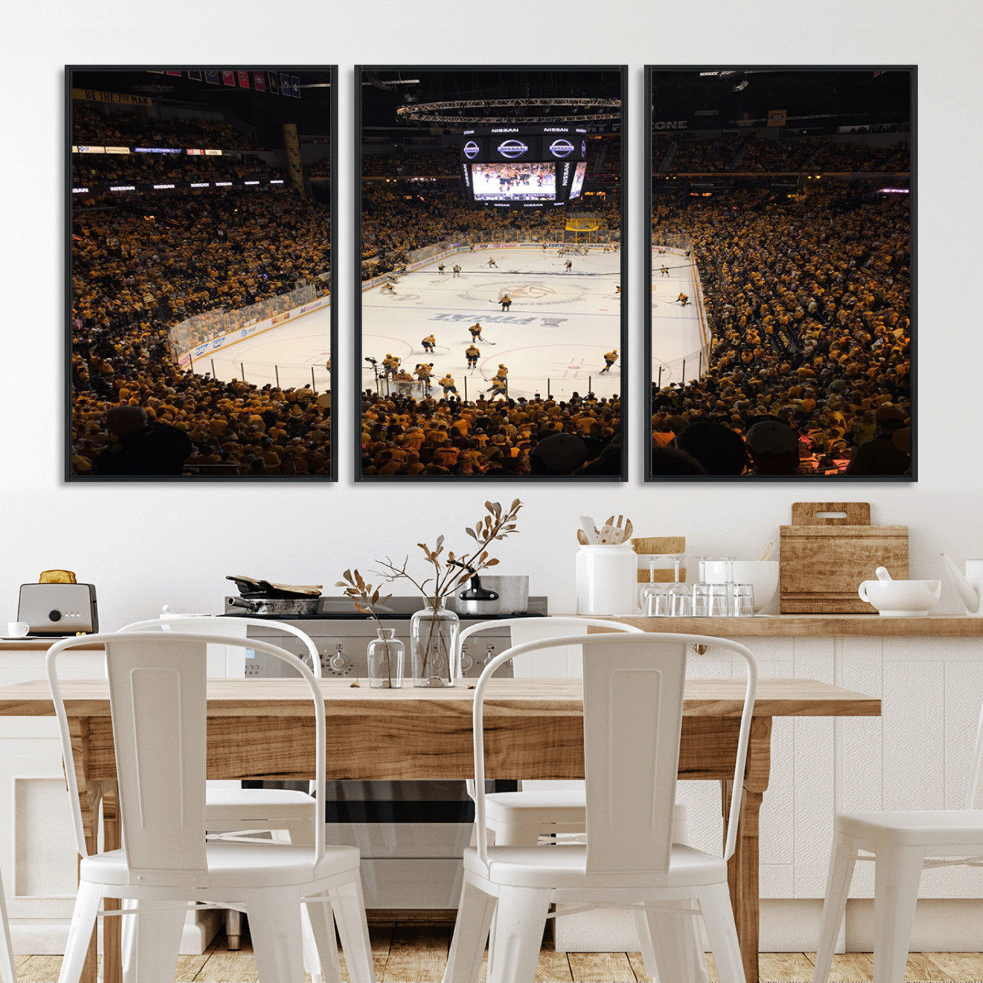 MGV-FC-60X30-3P - Bridgestone Arena - Nashville Predators Hockey Team Print - Nashville Wall Art Canvas Print