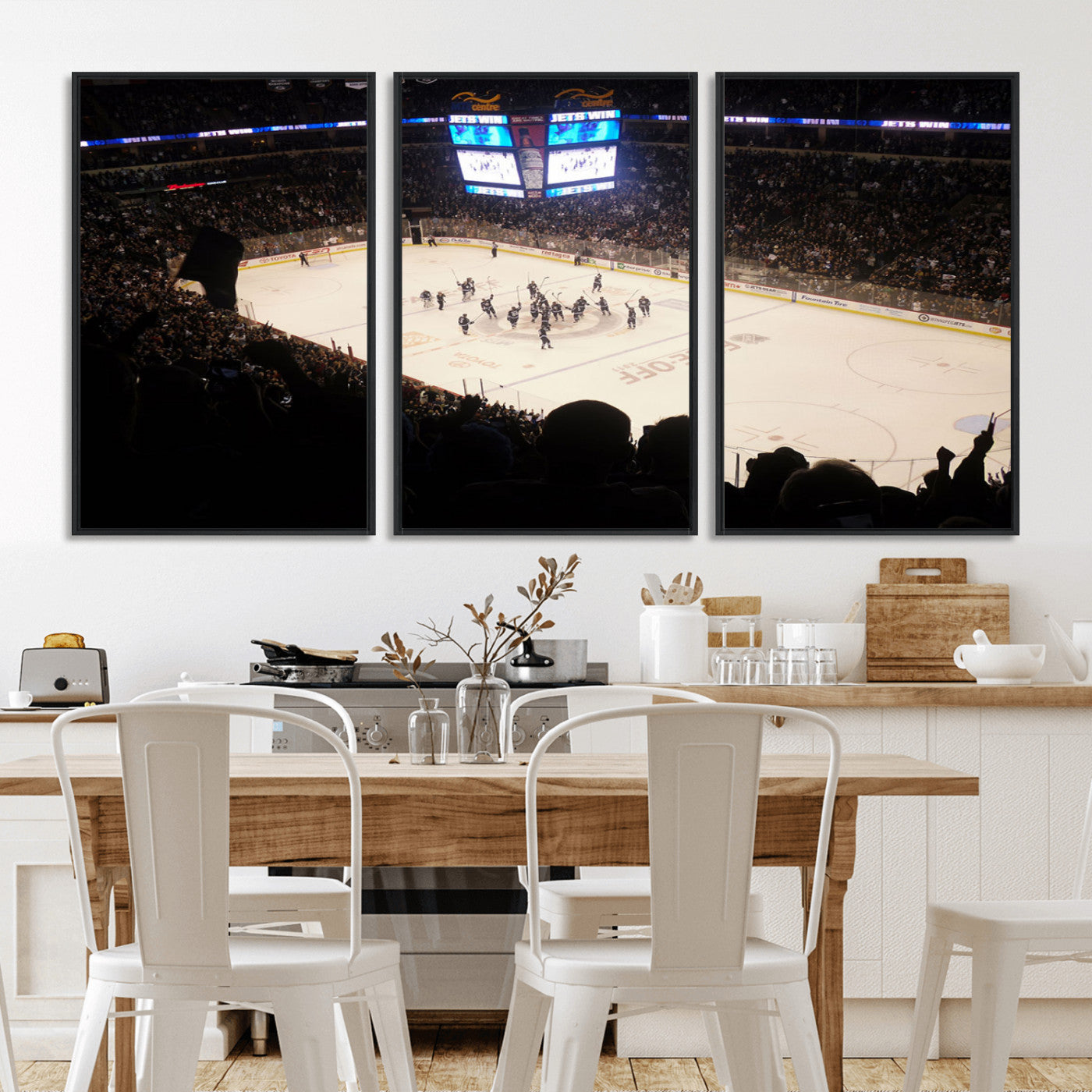 MGV-FC-60X30-3P - Canada Life Centre Wall Art | Winnipeg Jets Hockey Team Print Canvas | Ready to Hang | Winnipeg Wall