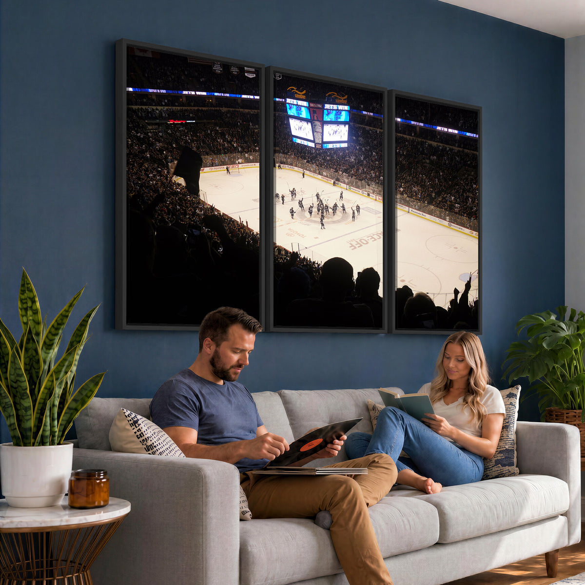 22497-MGV-CV-36X24 - Canada Life Centre Wall Art | Winnipeg Jets Hockey Team Print Canvas | Ready to Hang | Winnipeg Wall