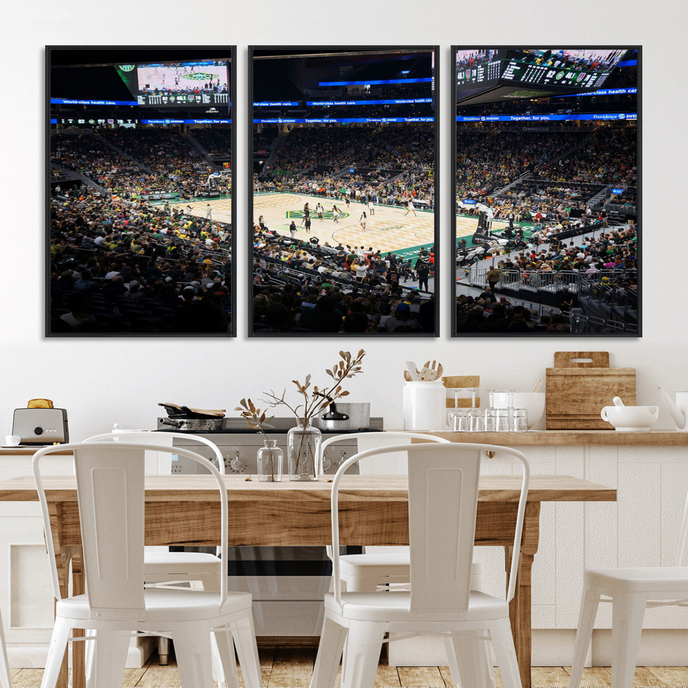 MGV-FC-60X30-3P - Climate Pledge Arena | Washington Seattle Kraken Hockey Stadium Wall Art | Canvas Print | Ready to