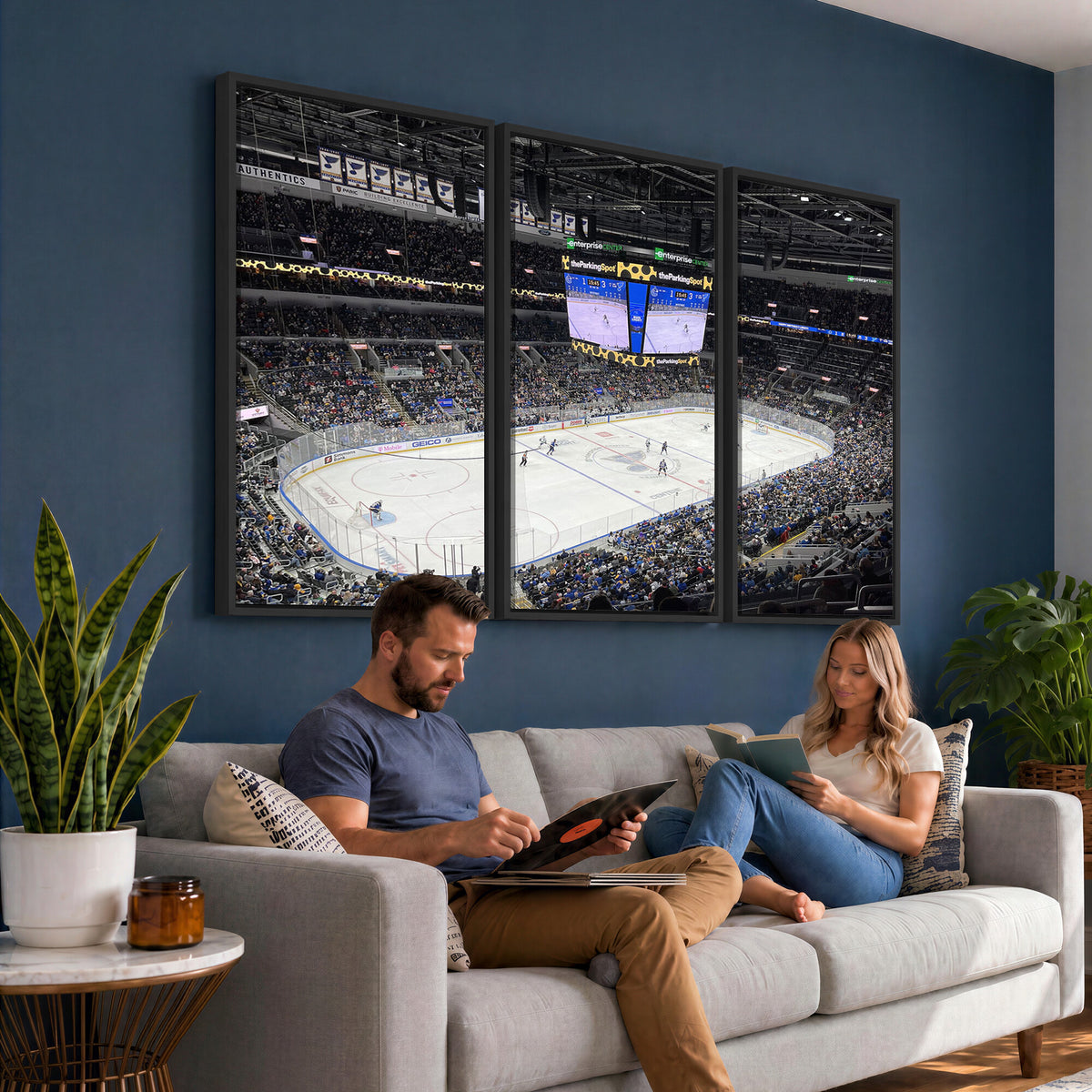 75222-MGV-CV-36X24 - Enterprise Center Missouri St. Louis Blues Hockey Stadium