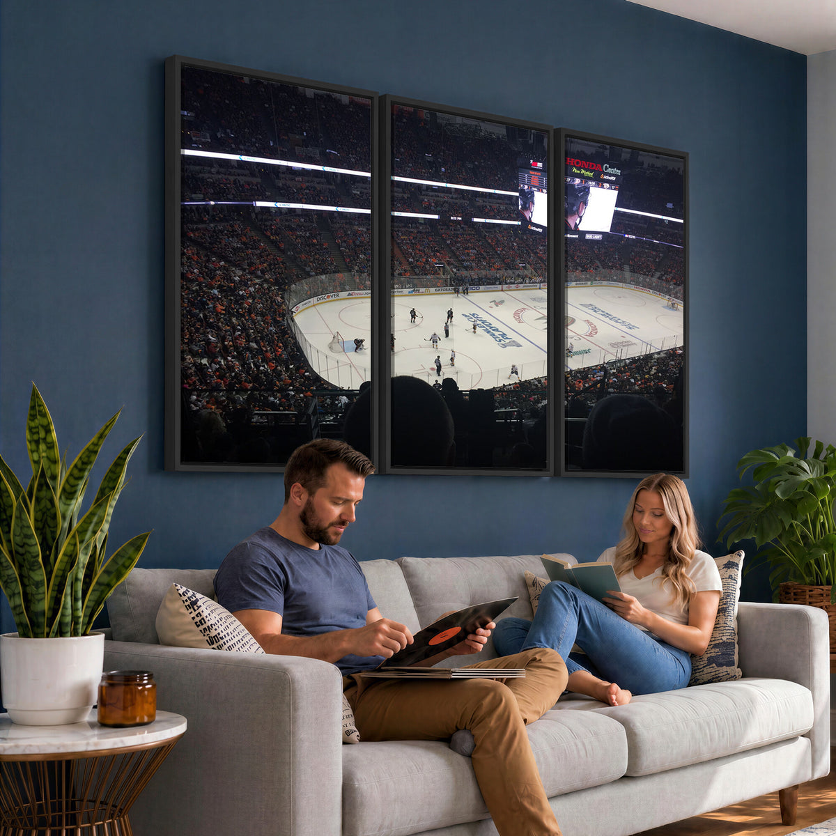 24634-MGV-CV-36X24 - Honda Center California Anaheim Ducks Hockey Stadium Wall Art