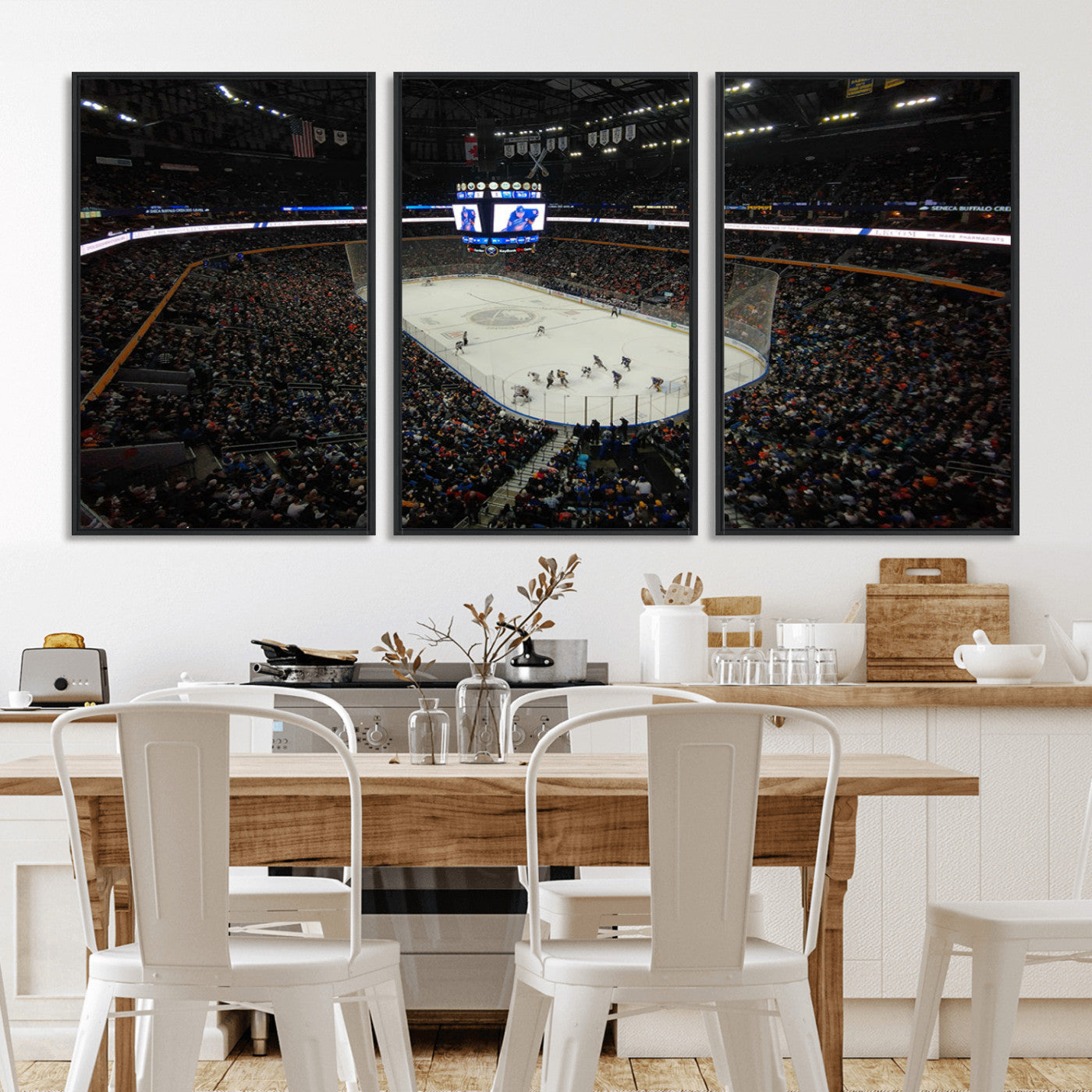 MGV-FC-60X30-3P - KeyBank Center New York Buffalo Sabres Hockey Stadium Canvas Print Wall Art