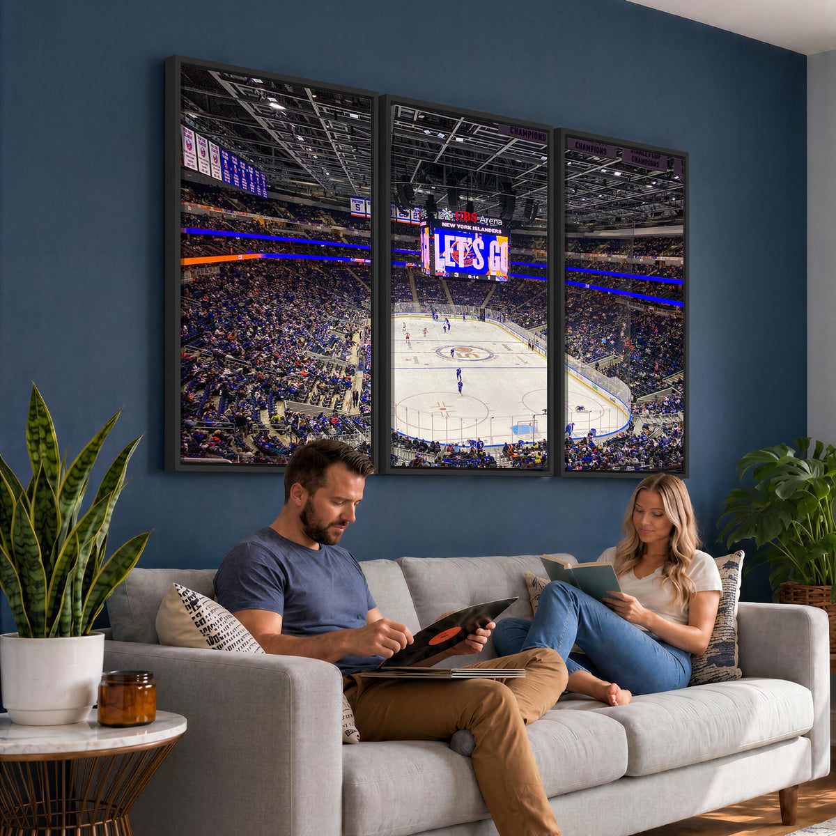 78692-MGV-CV-36X24 - UBS Arena Elmont New York Islanders Ice Hockey Wall Art, UBS Arena Elmont Wall Art Canvas Print