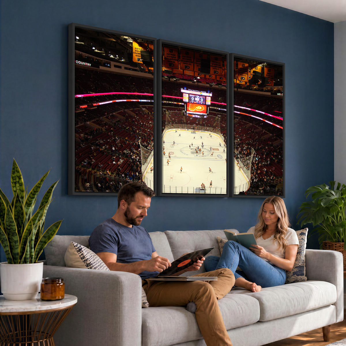 98213-MGV-CV-36X24 - Wachovia Center Prior to Flyers Game Ice Hockey Stadium