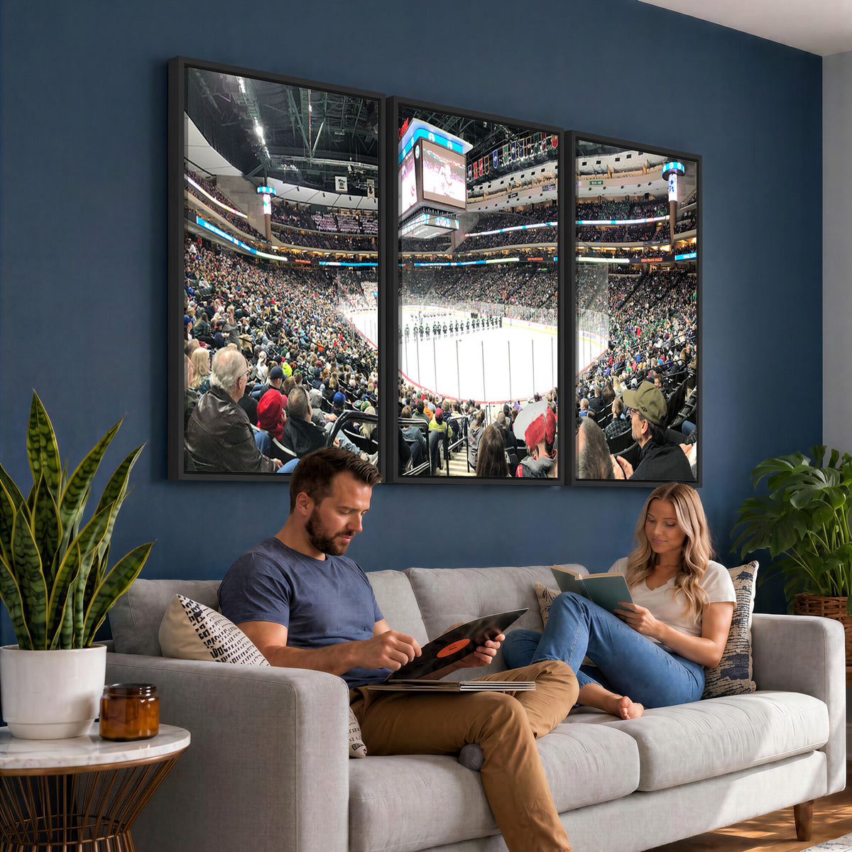 44414-MGV-CV-36X24 - Xcel Energy Center St Paul Minnesota Wild Ice Hockey Stadium