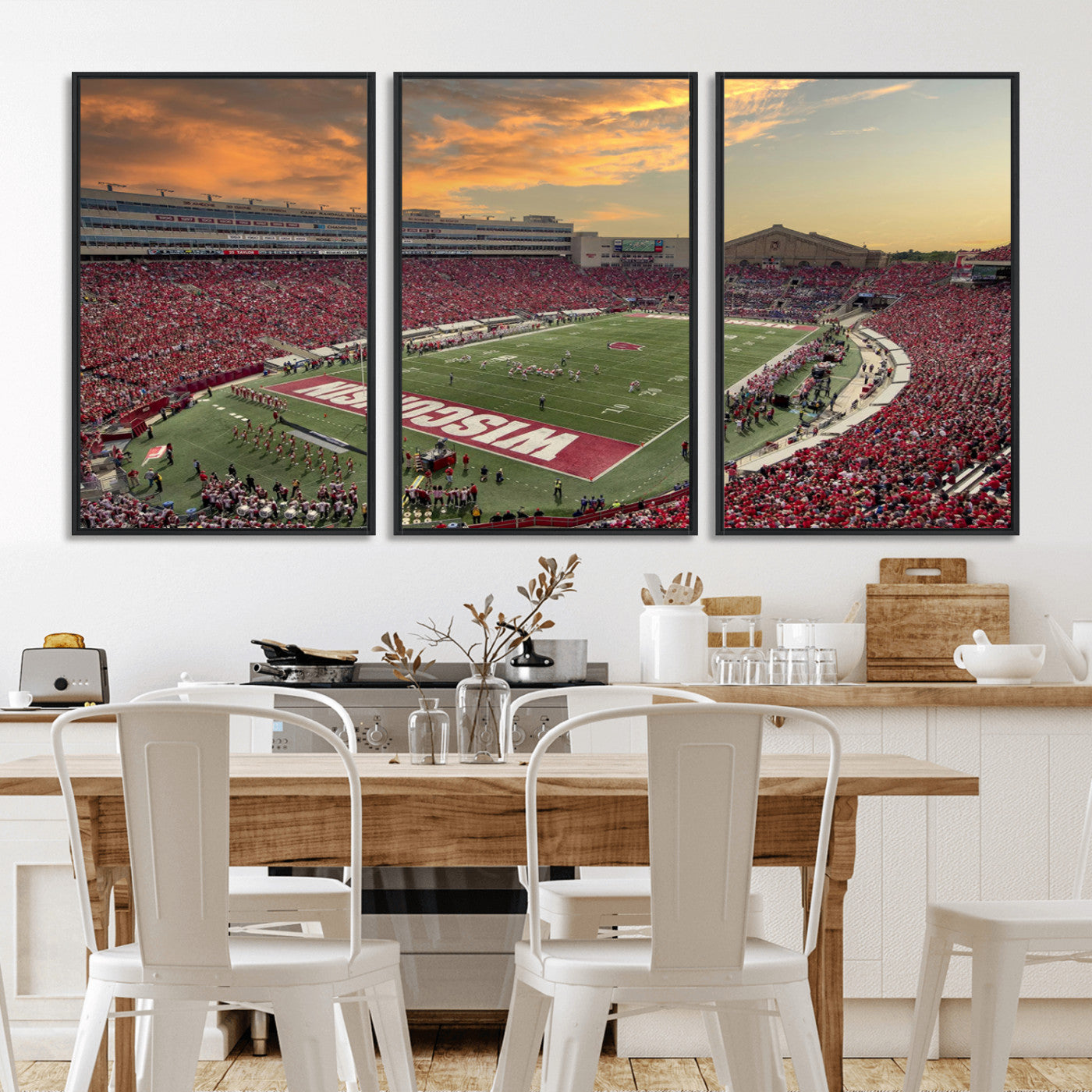 41472-MGV-CV-36X24-Camp Randall Stadium Wisconsin Badgers Large Wall Art Canvas Print | College Football Stadium Wall