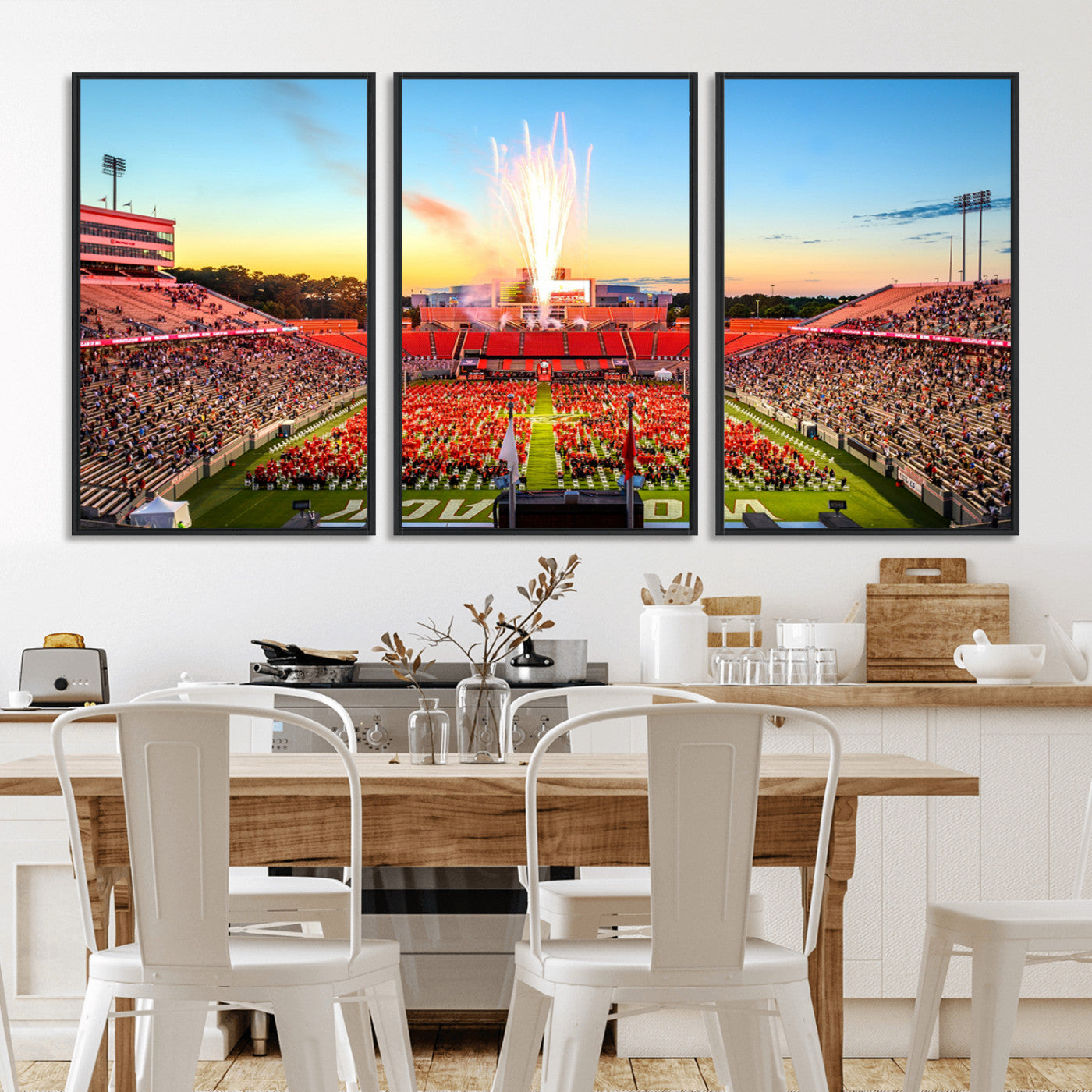 MGV-FC-60X30-3P - North Carolina State University Canvas Print, North Carolina State University Wolfpack Football Team