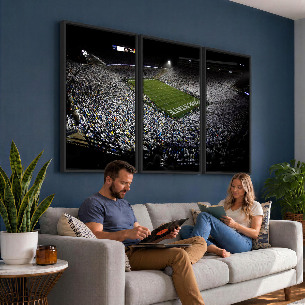 96825-MGV-CV-36X24 - Penn State Football Stadium Wall Art - Beaver Stadium Canvas Print