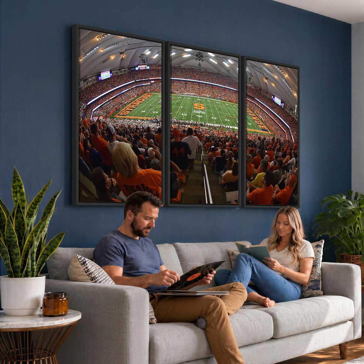 43291-MGV-CV-36X24 - Syracuse University Orange Football Canvas Print, Football Team Print - Syracuse JMA Wireless Dome