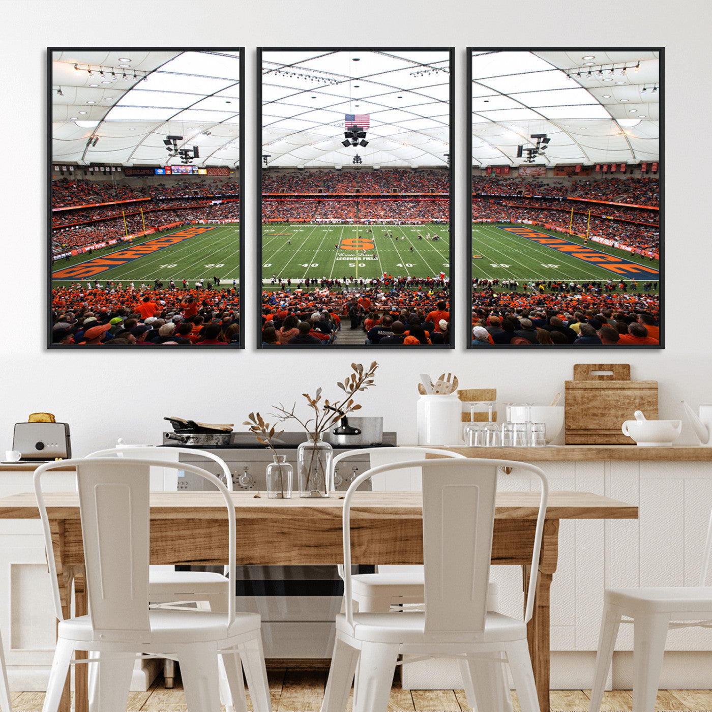 MGV-FC-60X30-3P - Syracuse University Orange Football Team Print - Syracuse JMA Wireless Dome Wall Art Canvas Print