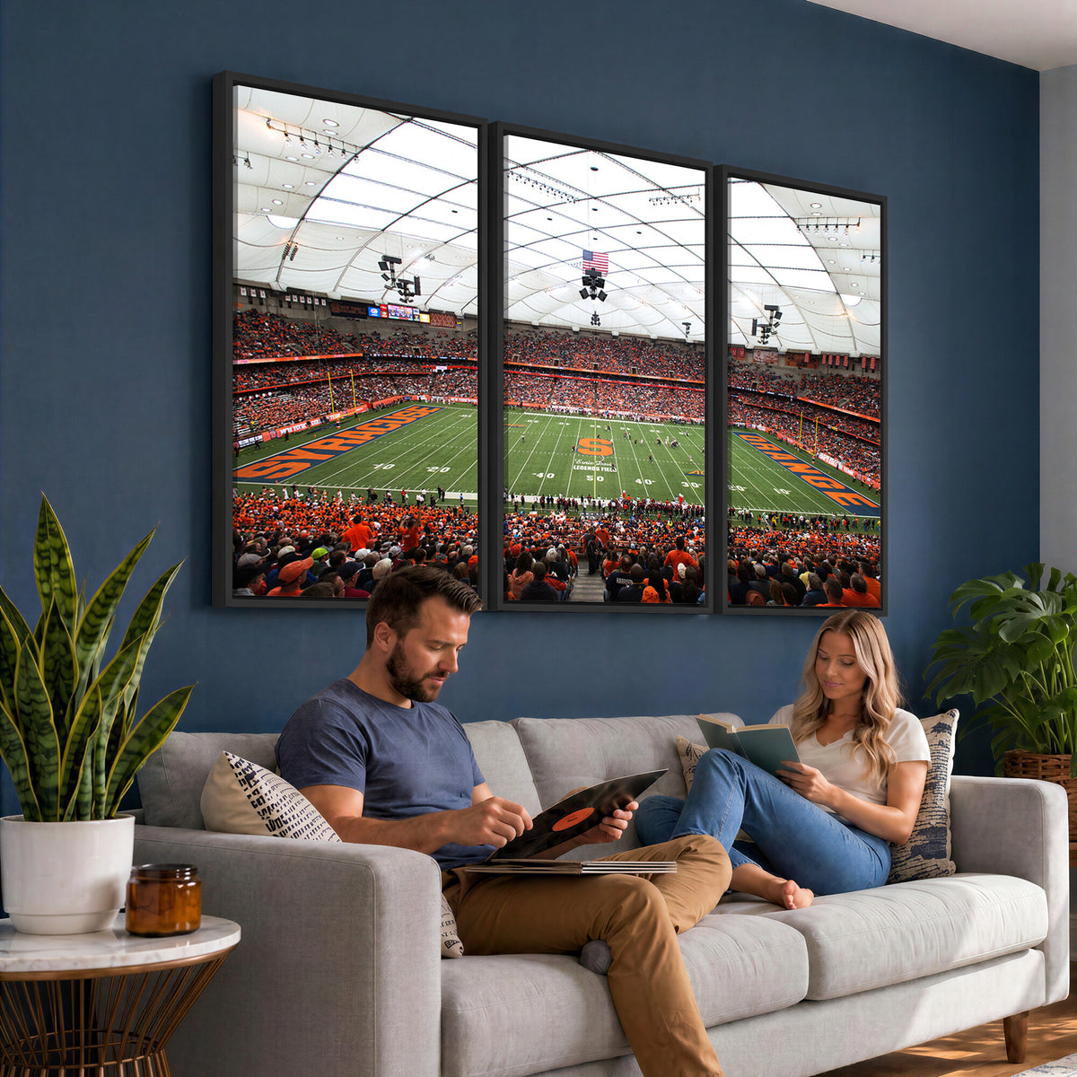 78104-MGV-CV-36X24 - Syracuse University Orange Football Team Print, Syracuse