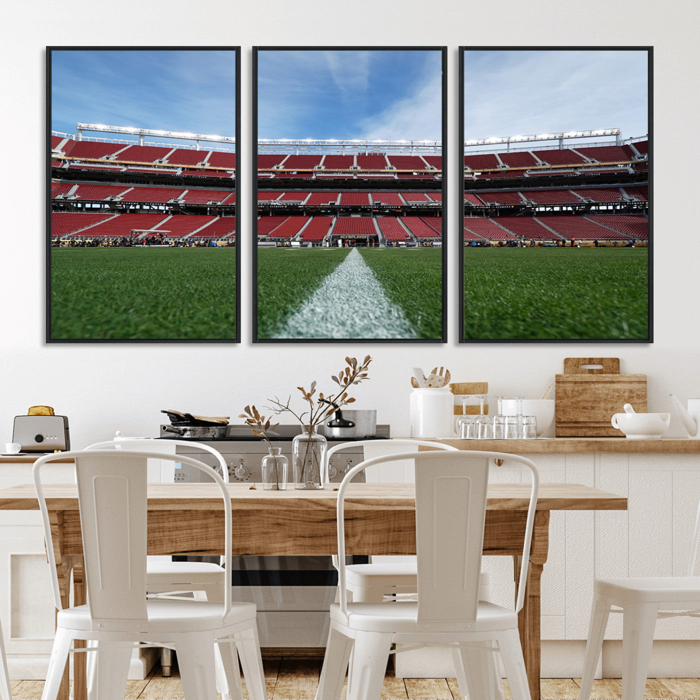MGV-FC-60X30-3P - University of Tulsa Golden Hurricane Football Team Print - Tulsa H.A. Chapman Stadium Wall Art