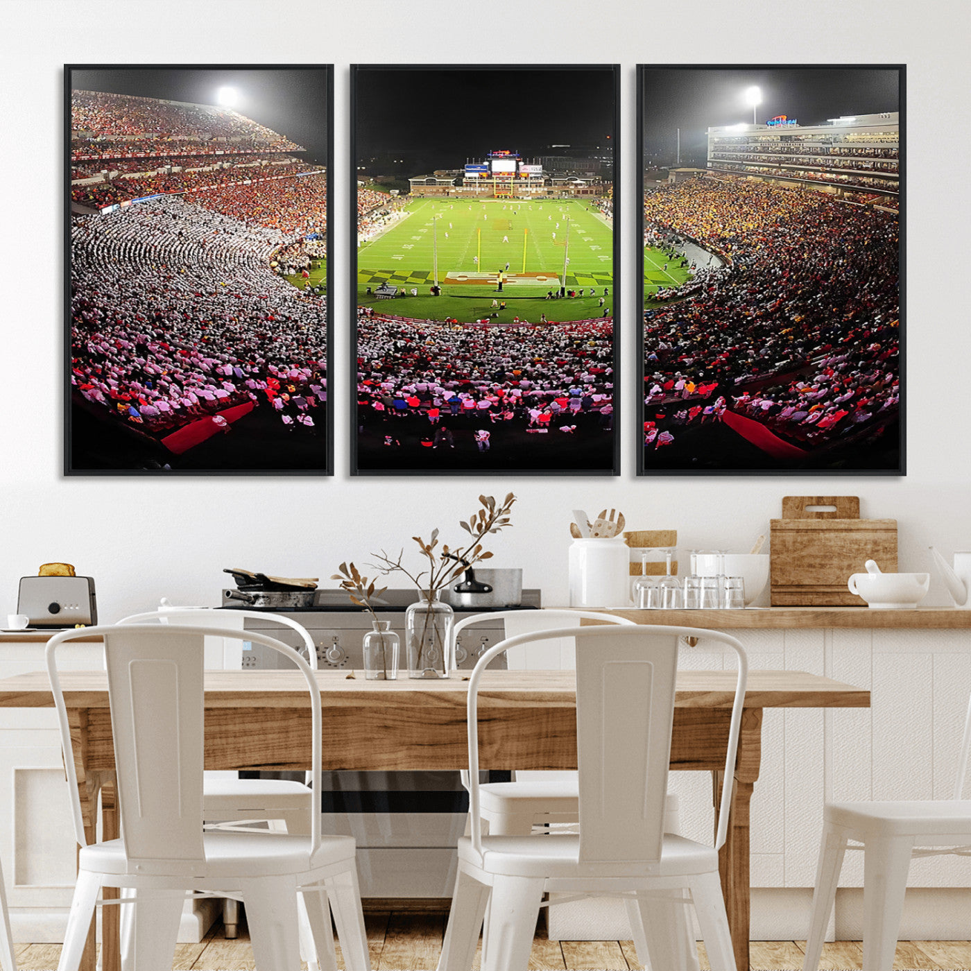 MGV-FC-60X30-3P - University of Maryland Terrapins Football Team Print - College Park SECU Stadium Wall Art Canvas