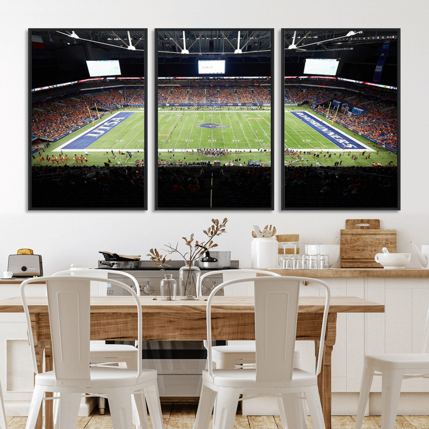 MGV-FC-60X30-3P - The University of Texas at San Antonio Roadrunners Football Team Print - San Antonio Alamodome Wall