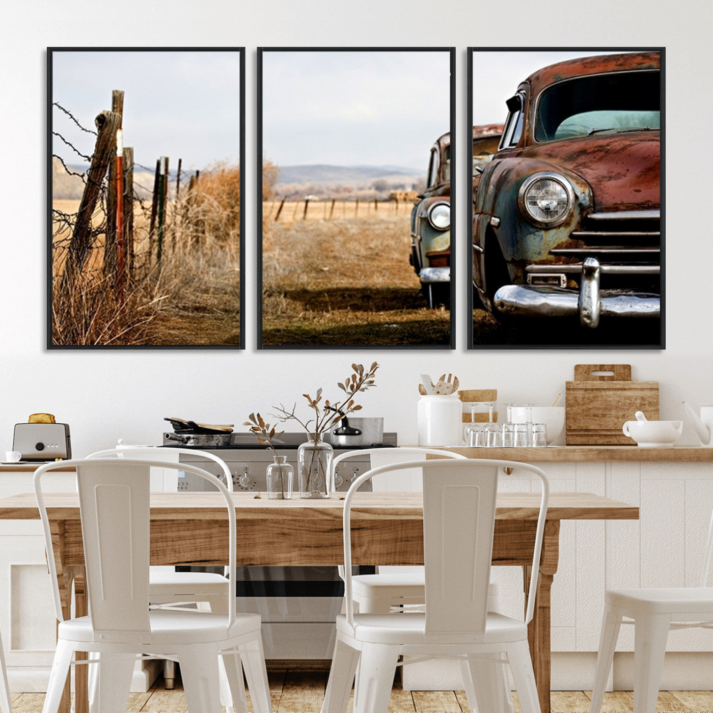 -Classic Cars Vintage Wall Art Canvas Print