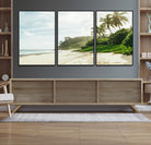 42984524-MGV-CV-36X24-Relaxing Beach Wall Art Canvas Print, Framed Ocean View Art Picture Print, Coastal Serenity Perfect Tropical Coastal Decor Artwork